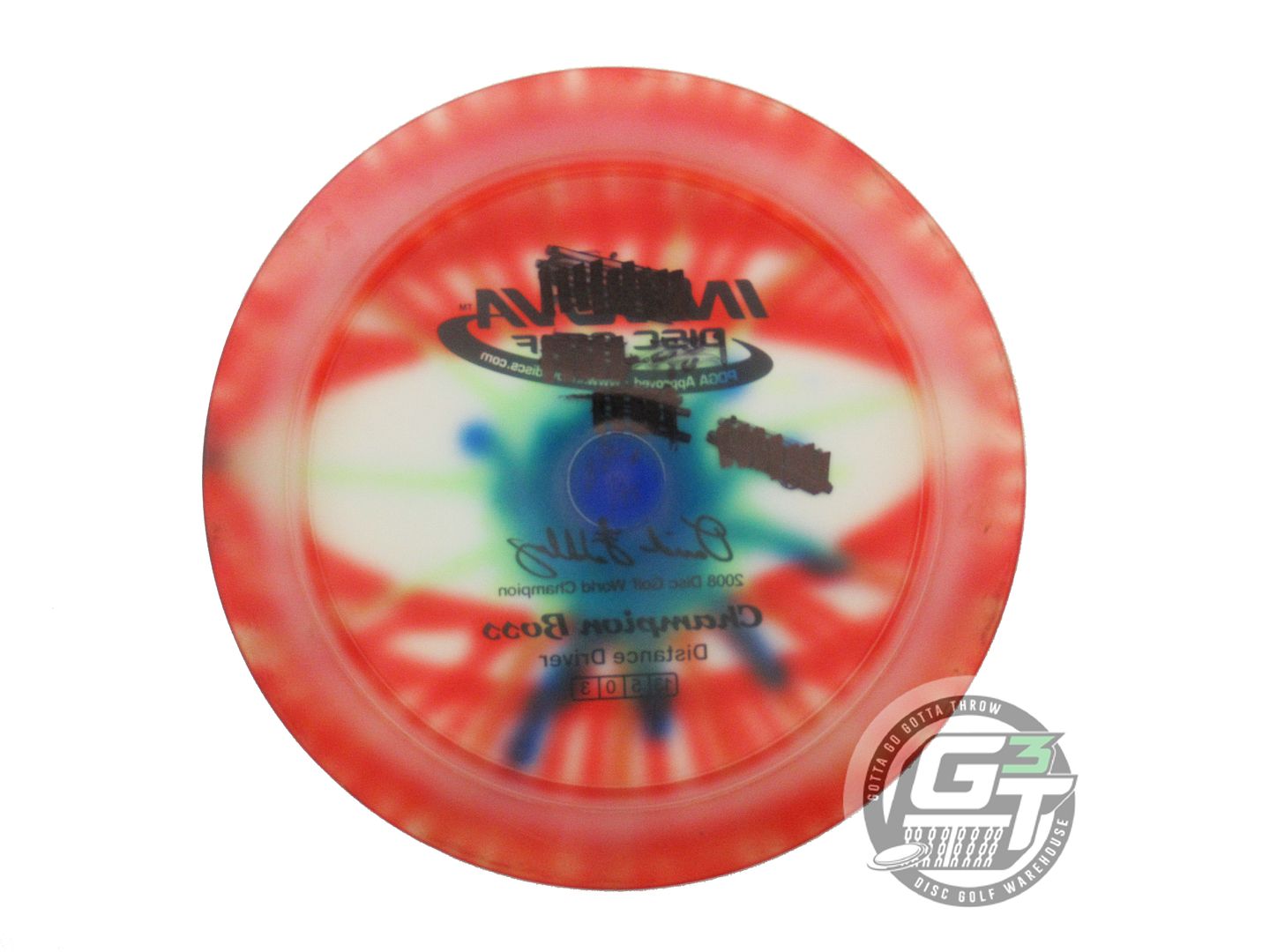 USED Innova I-DYE Champion Boss 174g Red Eye Burst Distance Driver Golf Disc