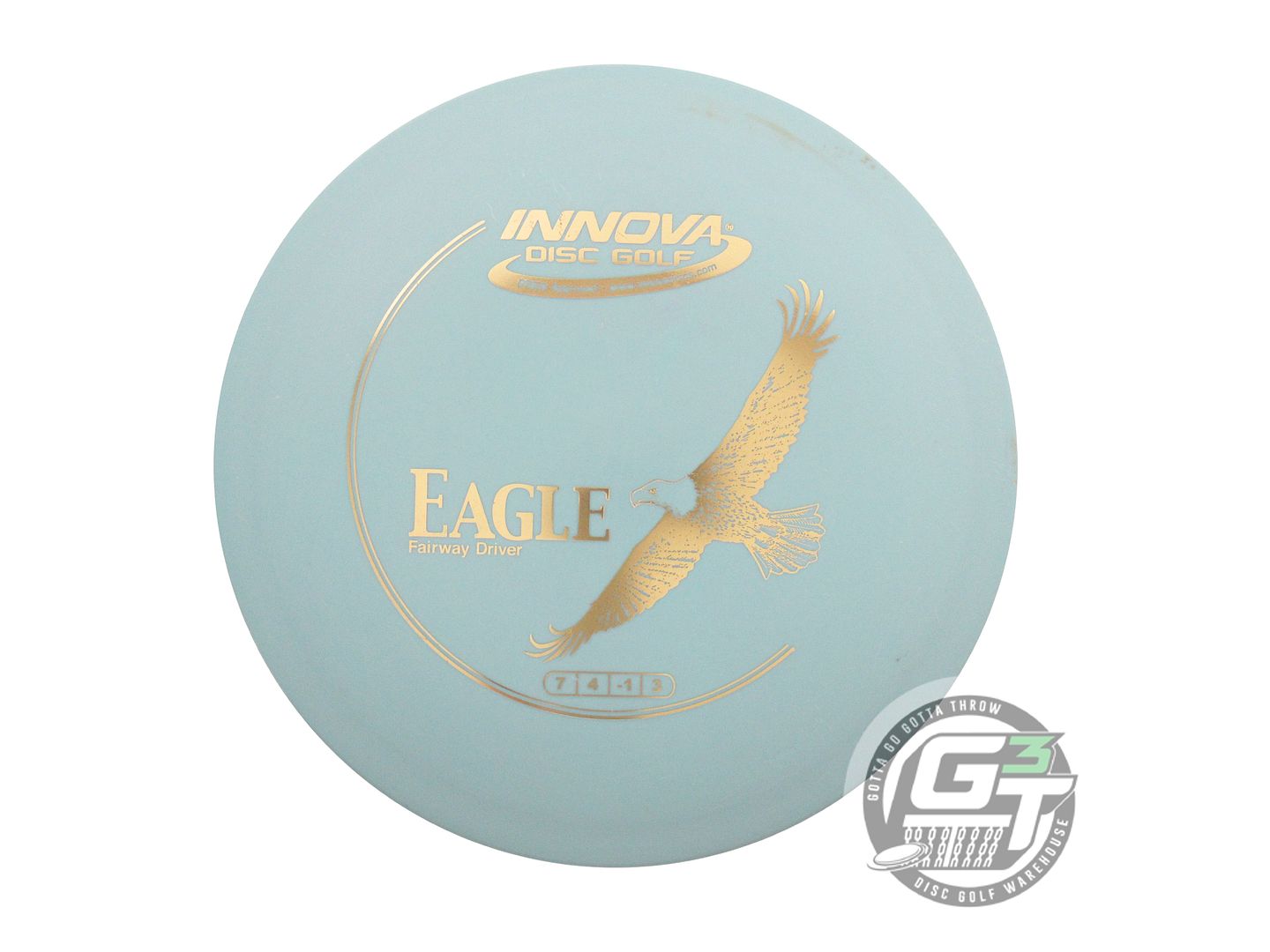 USED Innova DX Eagle 170g Seafoam Gold Foil Fairway Driver Golf Disc
