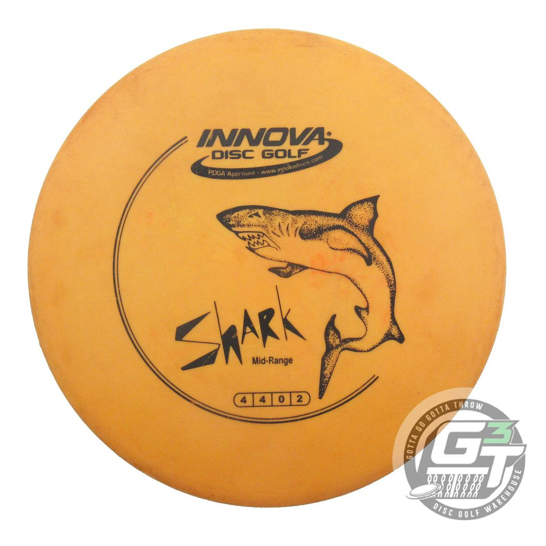 USED Innova DX Shark 146g Marigold Black Stamp Midrange Golf Disc