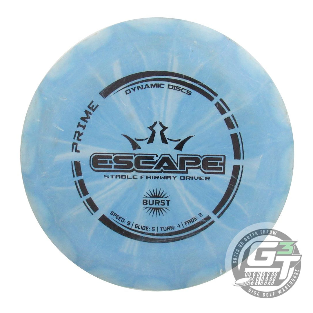 USED Dynamic Discs Prime Burst Escape 173g Blue Black Stamp Fairway Driver Disc