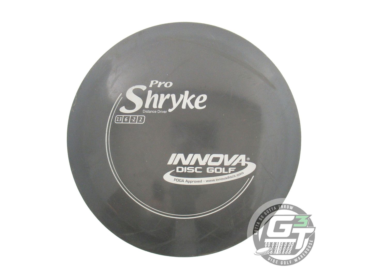 USED Innova Pro Shryke 176g Dark Gray White Stamp Distance Driver Golf Disc