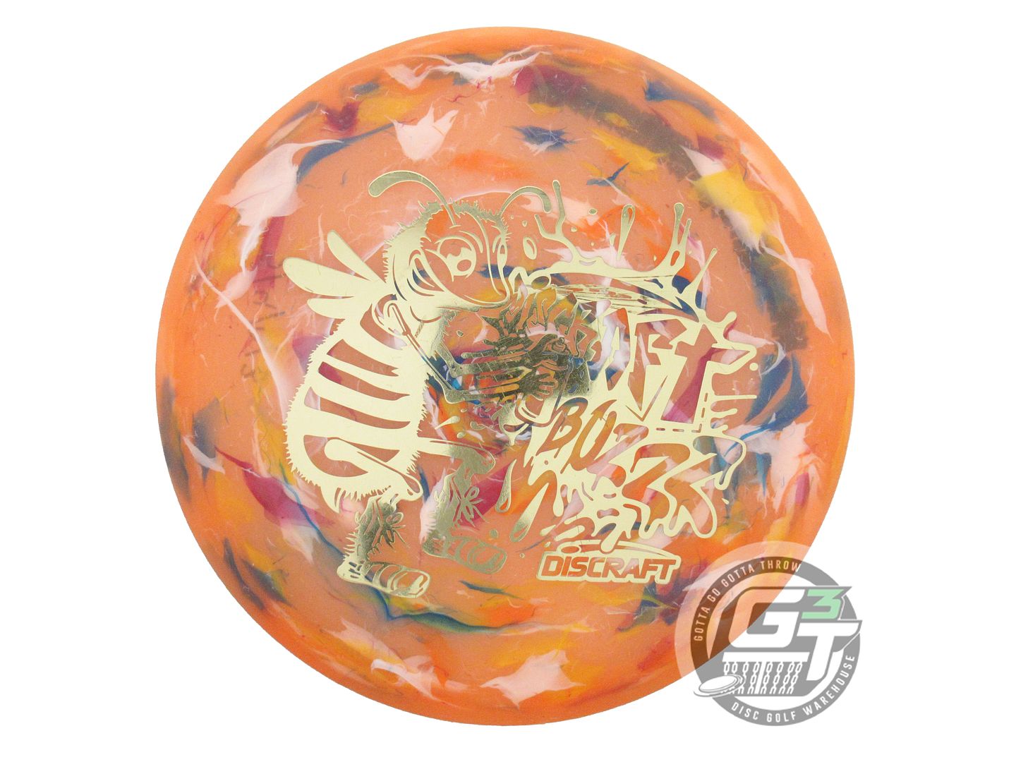 USED Discraft Jawbreaker Lightweight Buzzz 118g Orange Gold Foil Midrange Disc