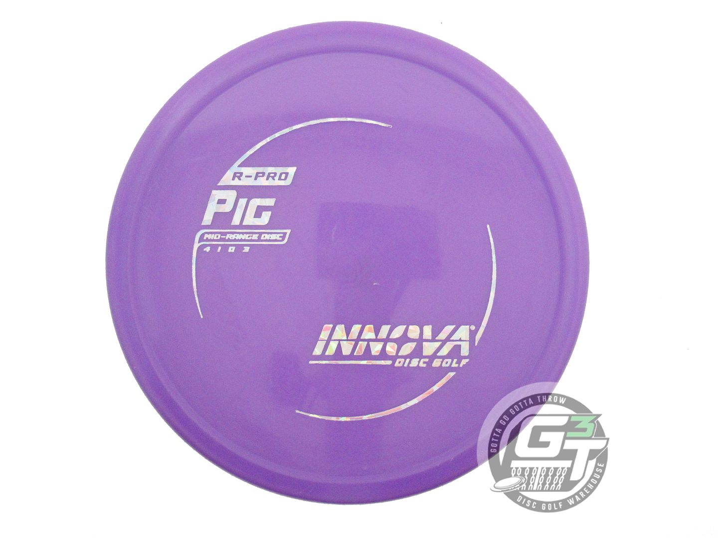USED Innova R-Pro Pig 163g Purple Silver Shatter Foil Putter Golf Disc