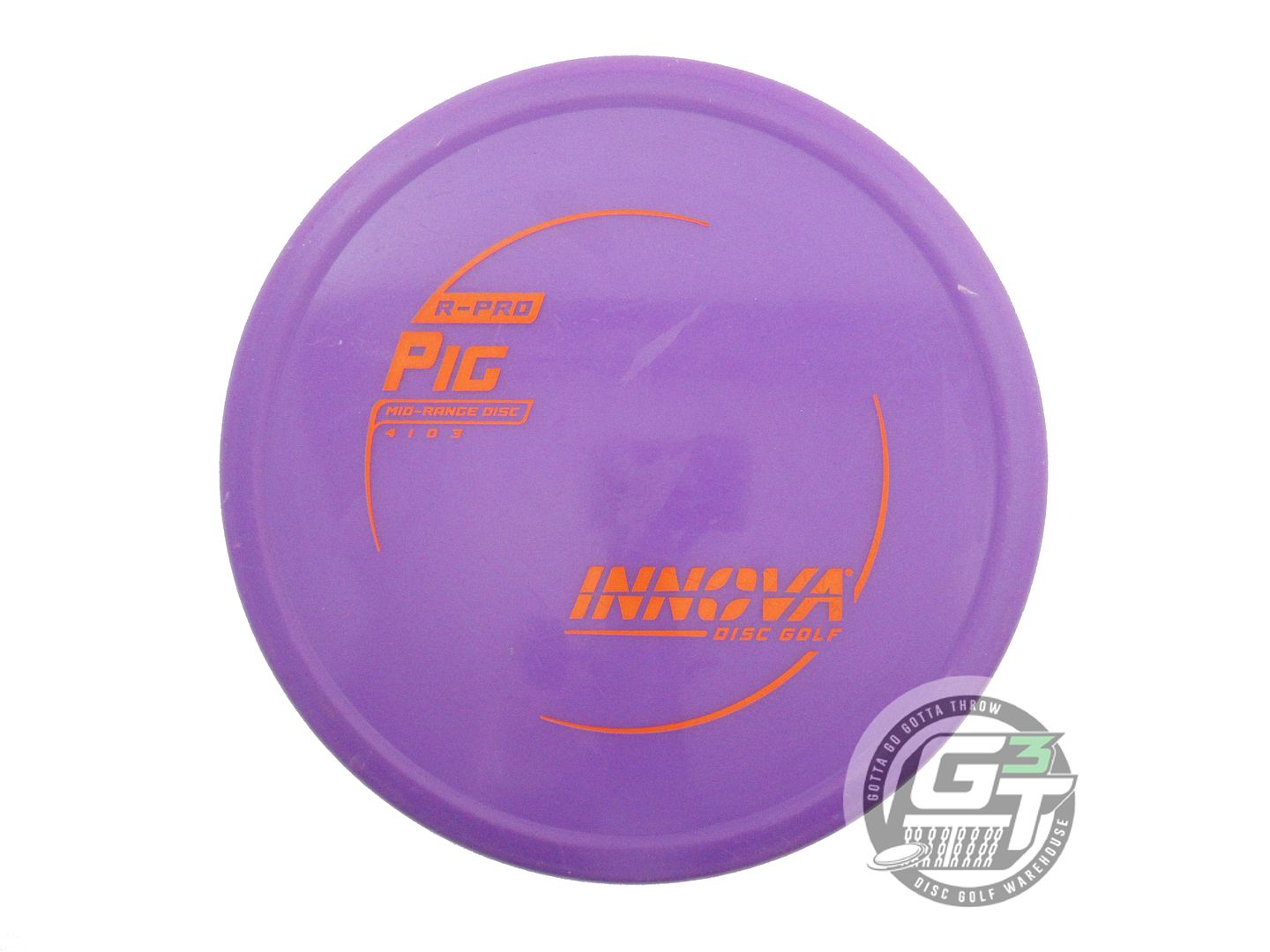 USED Innova R-Pro Pig 172g Purple Orange Stamp Putter Golf Disc