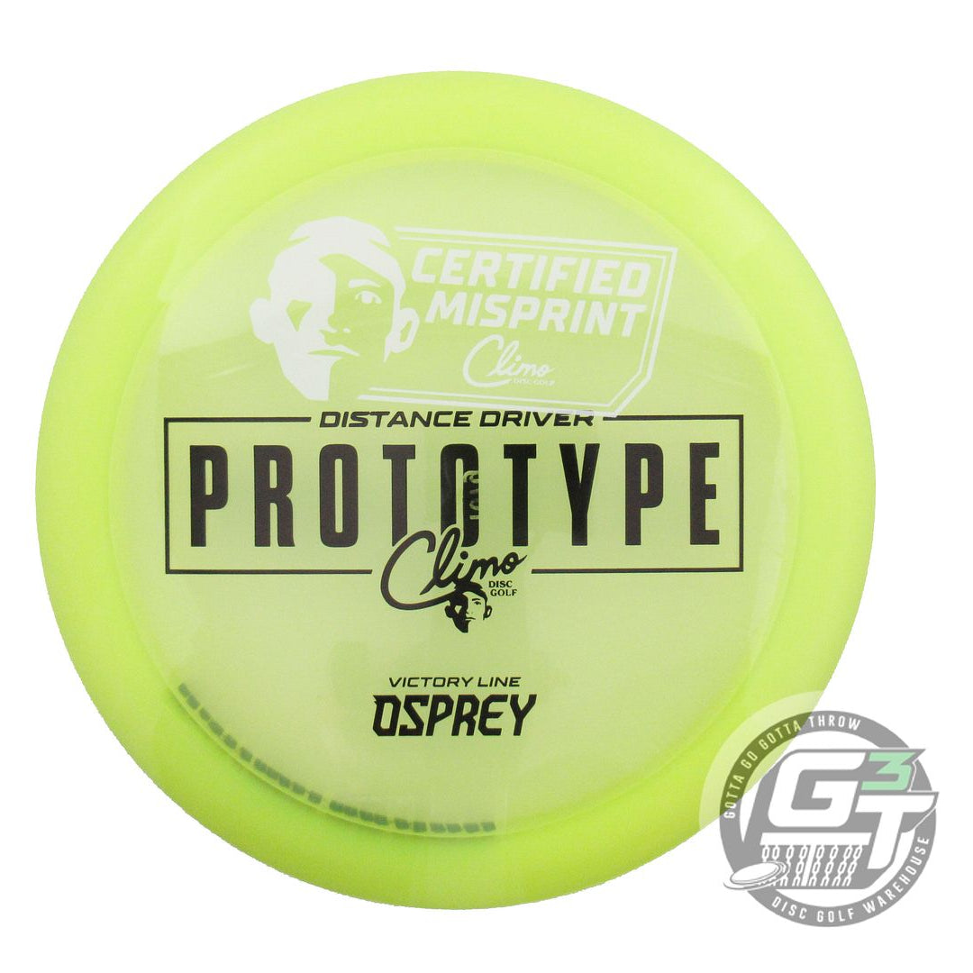 USED Climo X-OUT Victory Line Osprey 167g Yellow Distance Driver Golf Disc
