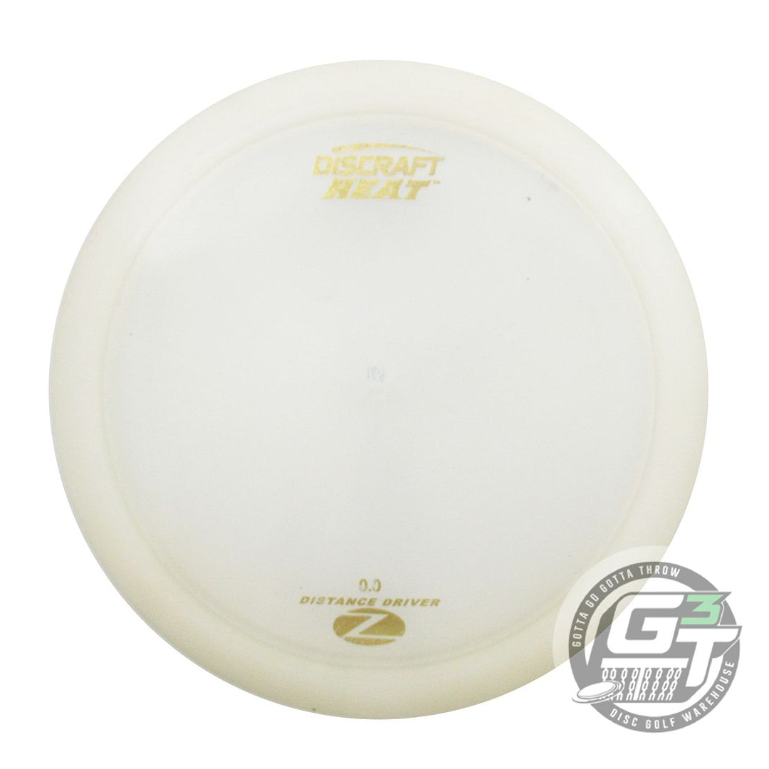 USED Discraft Z Heat 169g White Gold Foil PRE DYE Distance Driver Golf Disc