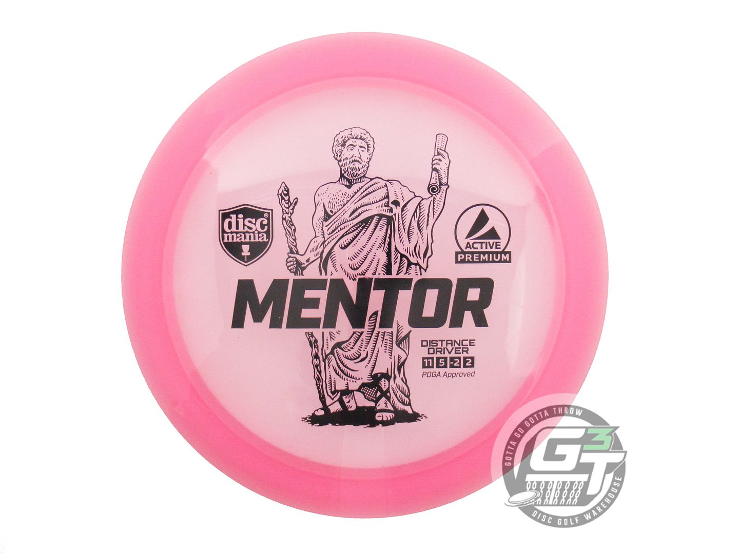 USED DiscMania Active Premium Mentor 171g Pink Black Stamp Distance Driver Disc