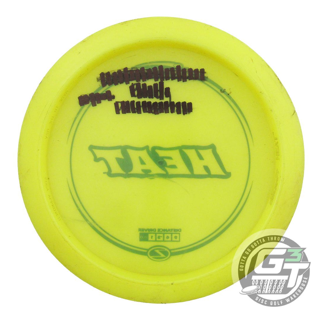 USED Discraft Z Heat 175g Yellow Black Stamp Distance Driver Golf Disc