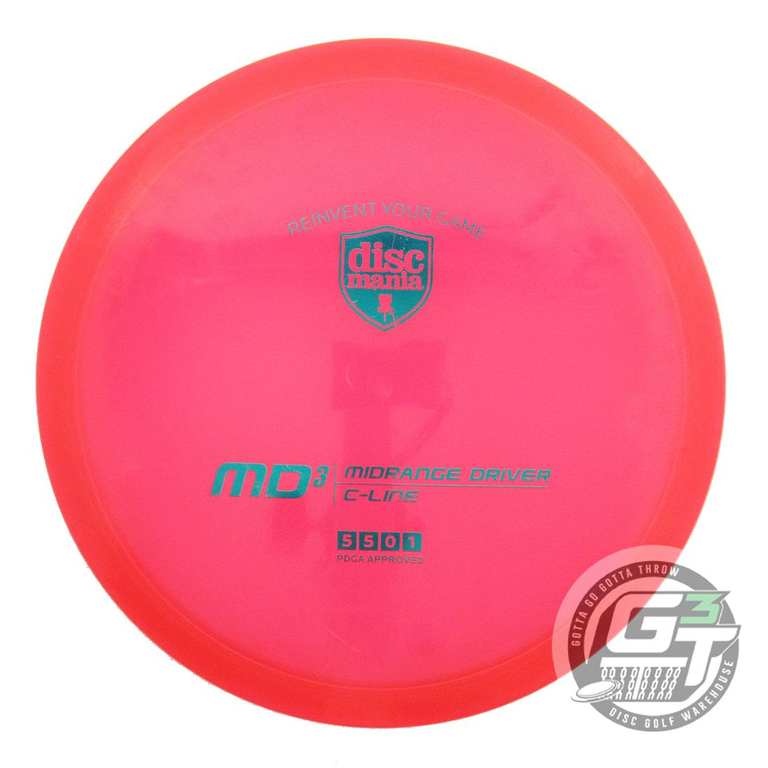 USED DiscMania C-Line MD3 176g Red Teal Foil A Midrange Golf Disc