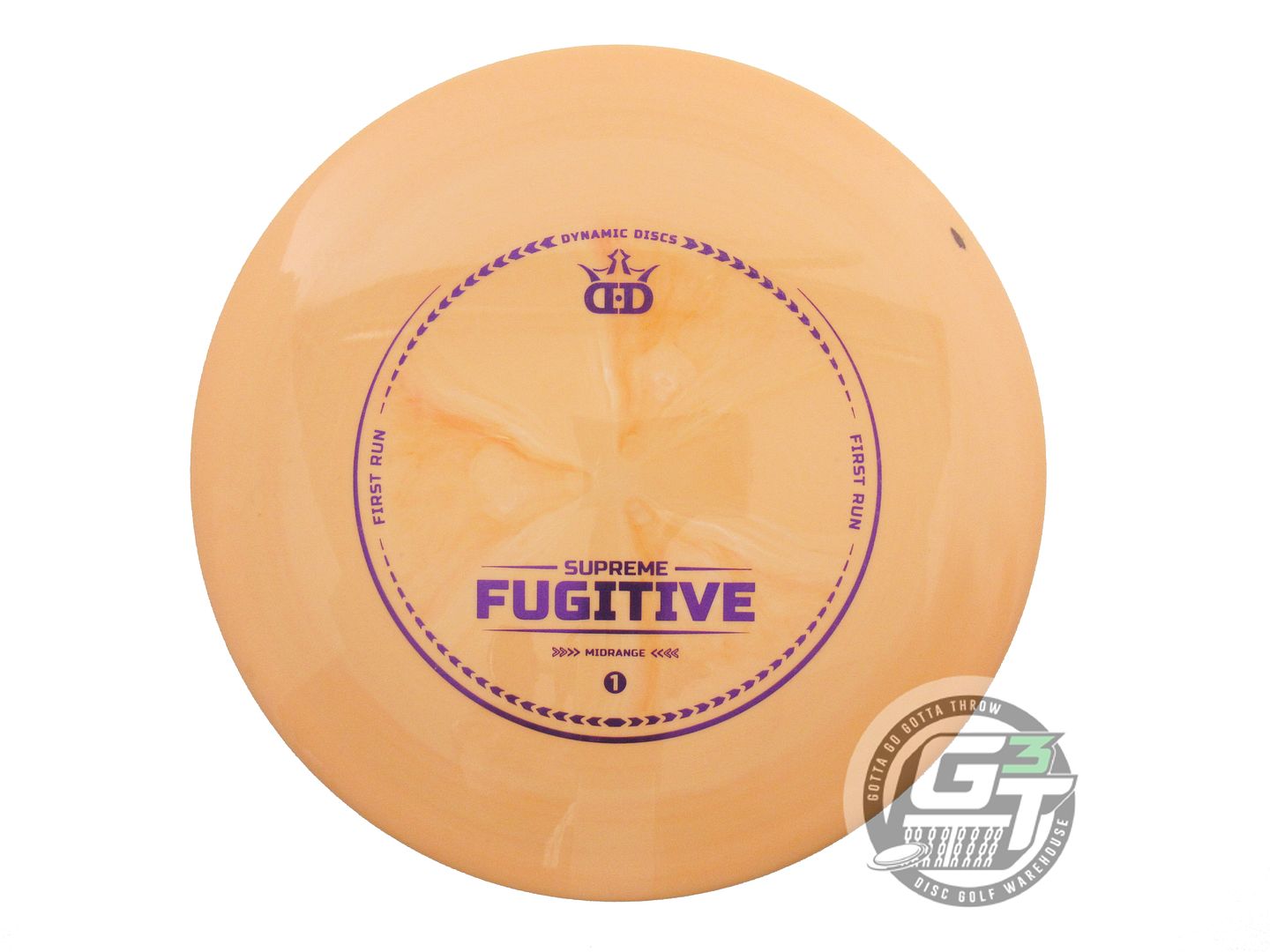 USED Dynamic Discs FIRST RUN Supreme Fugitive 174g Peach Midrange Golf Disc