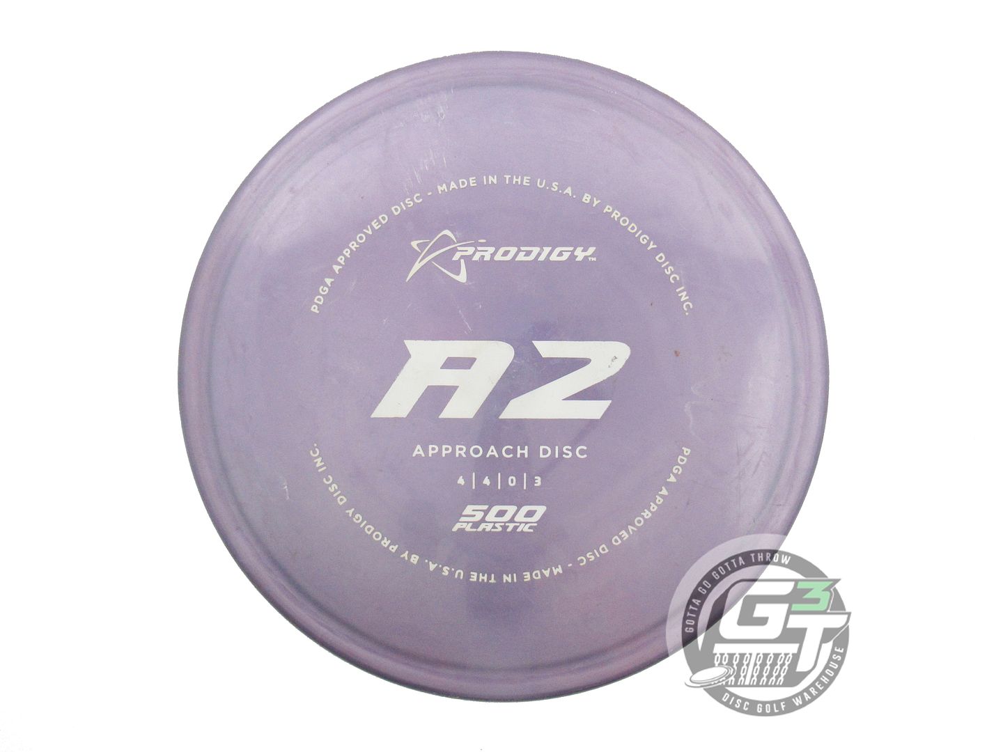 USED Prodigy Discs 500 A2 170g Purple White Stamp Midrange Golf Disc