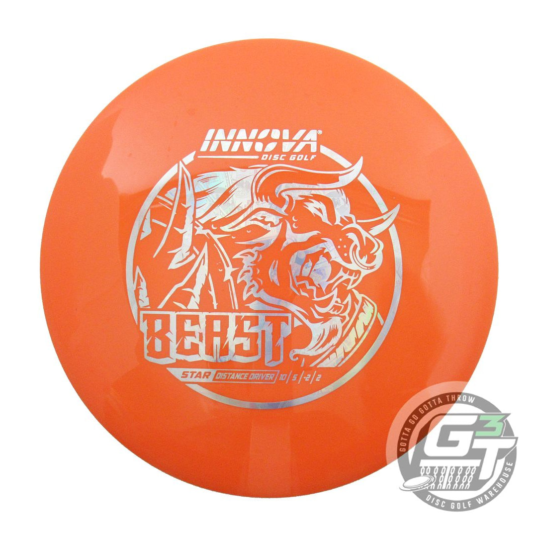 USED Innova Star Beast 176g Orange Money Foil Distance Driver Golf Disc