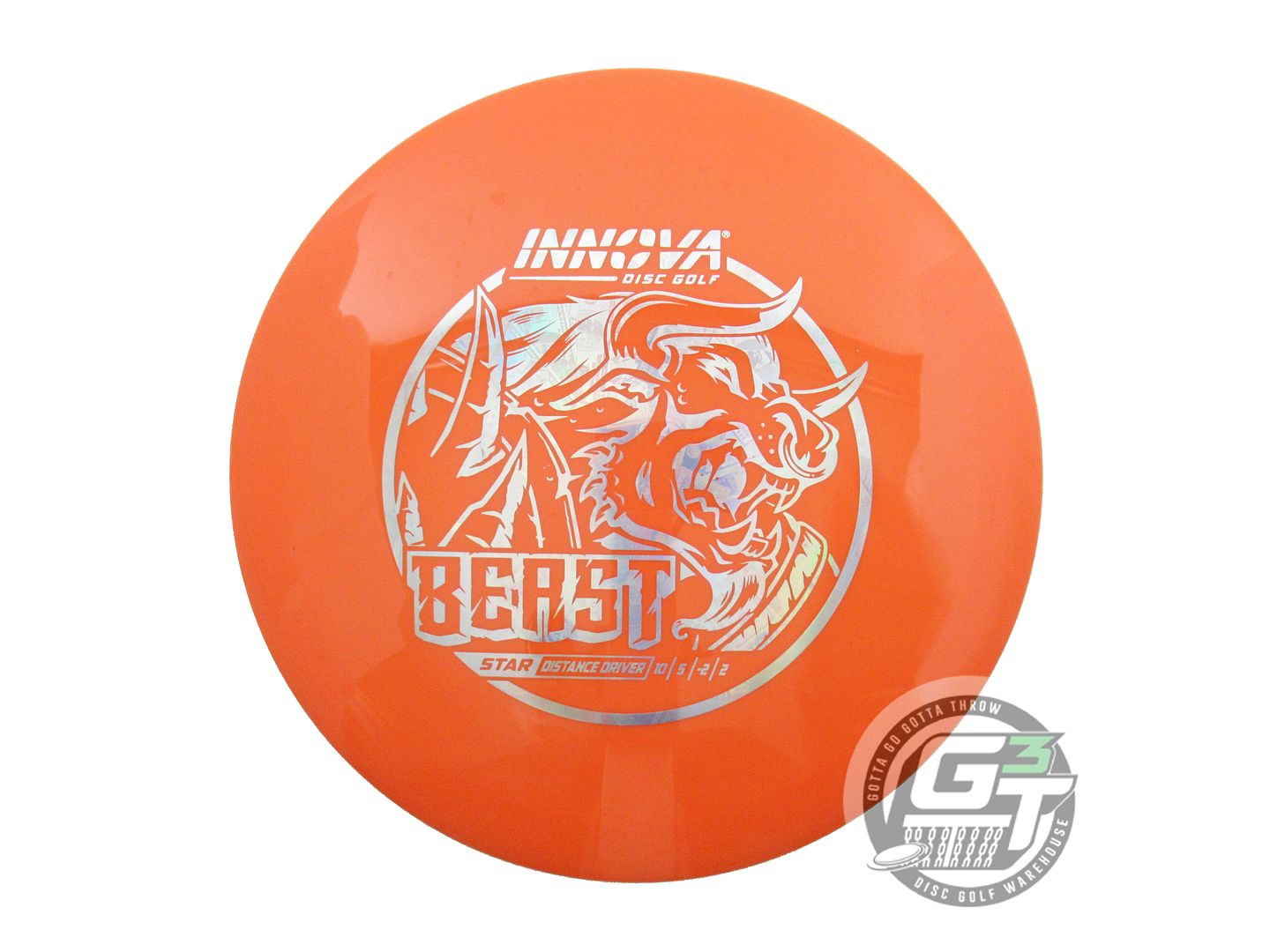 USED Innova Star Beast 176g Orange Money Foil Distance Driver Golf Disc