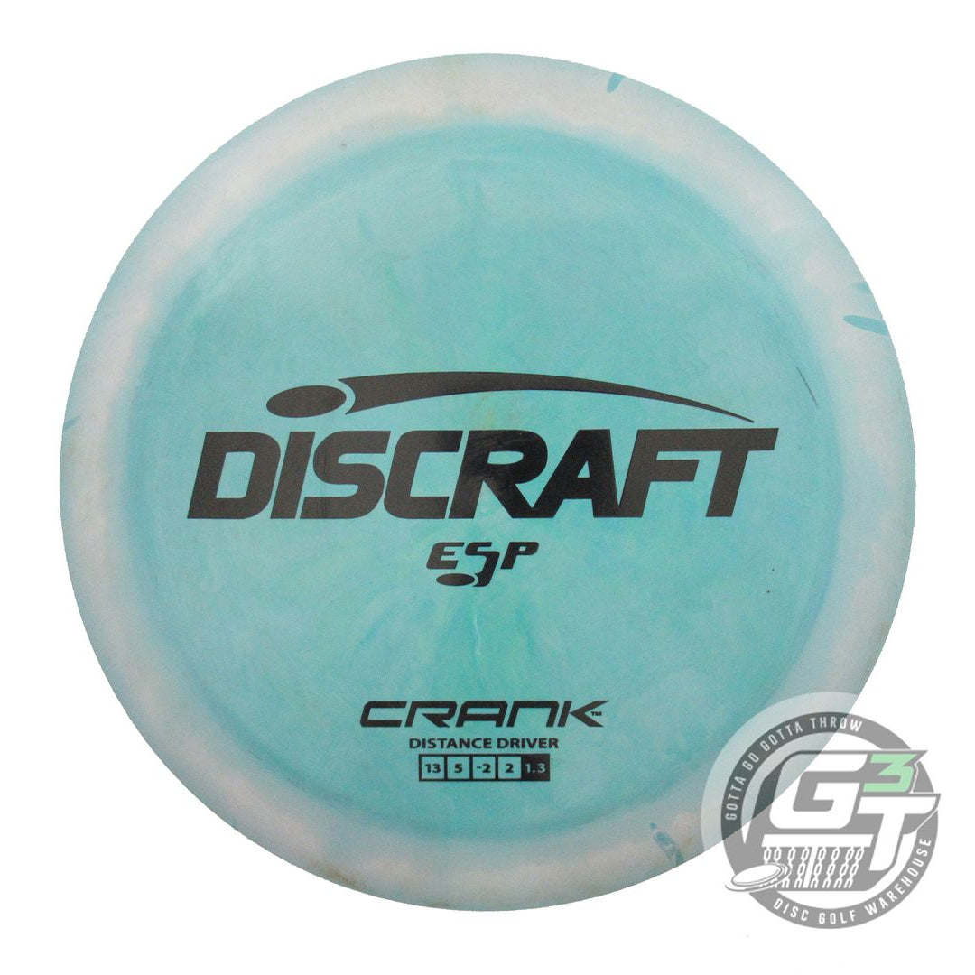 USED Discraft ESP Crank 170g Teal-Pink Black Stamp Distance Driver Golf Disc