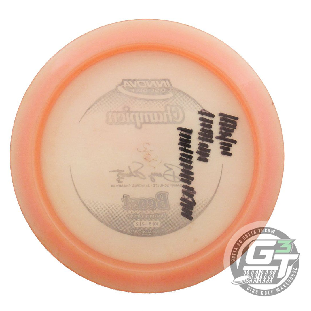 USED Innova Champion Beast 176g Peach Black Stamp Distance Driver Golf Disc