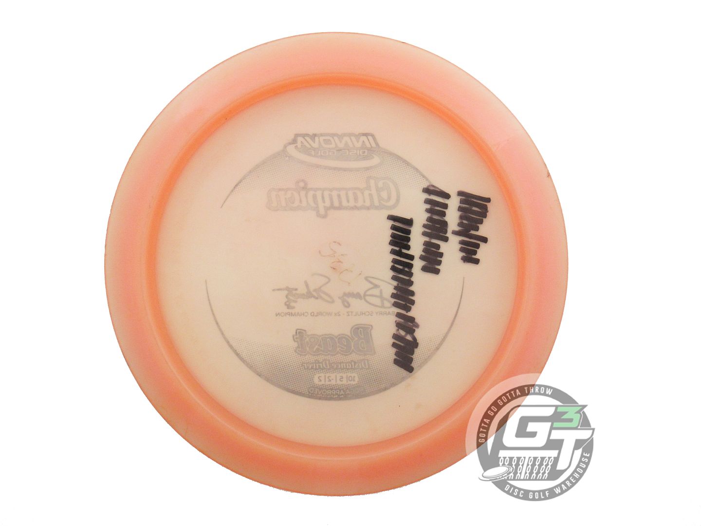 USED Innova Champion Beast 176g Peach Black Stamp Distance Driver Golf Disc