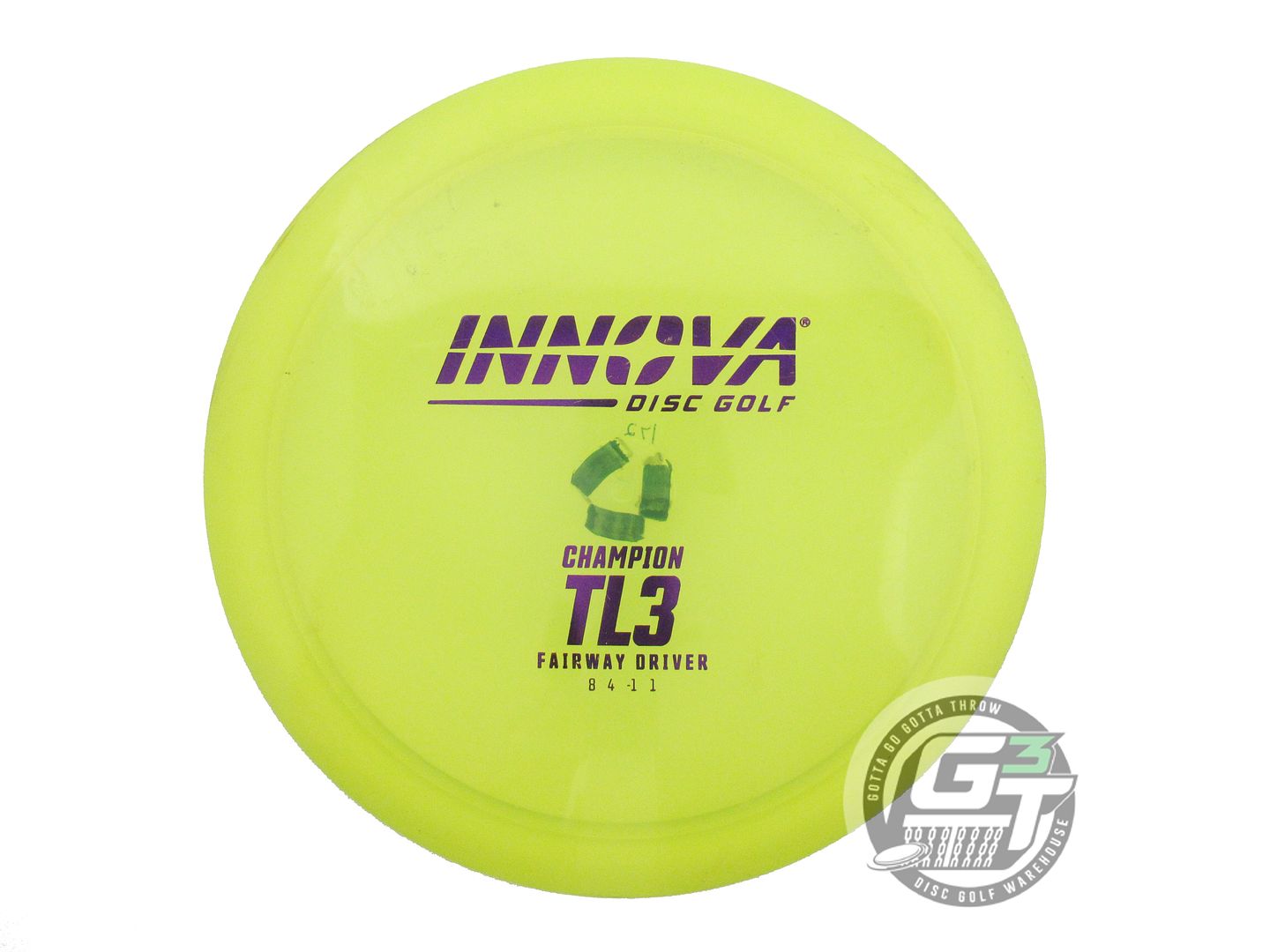 USED Innova Champion TL3 172g Yellow Purple Foil Fairway Driver Golf Disc