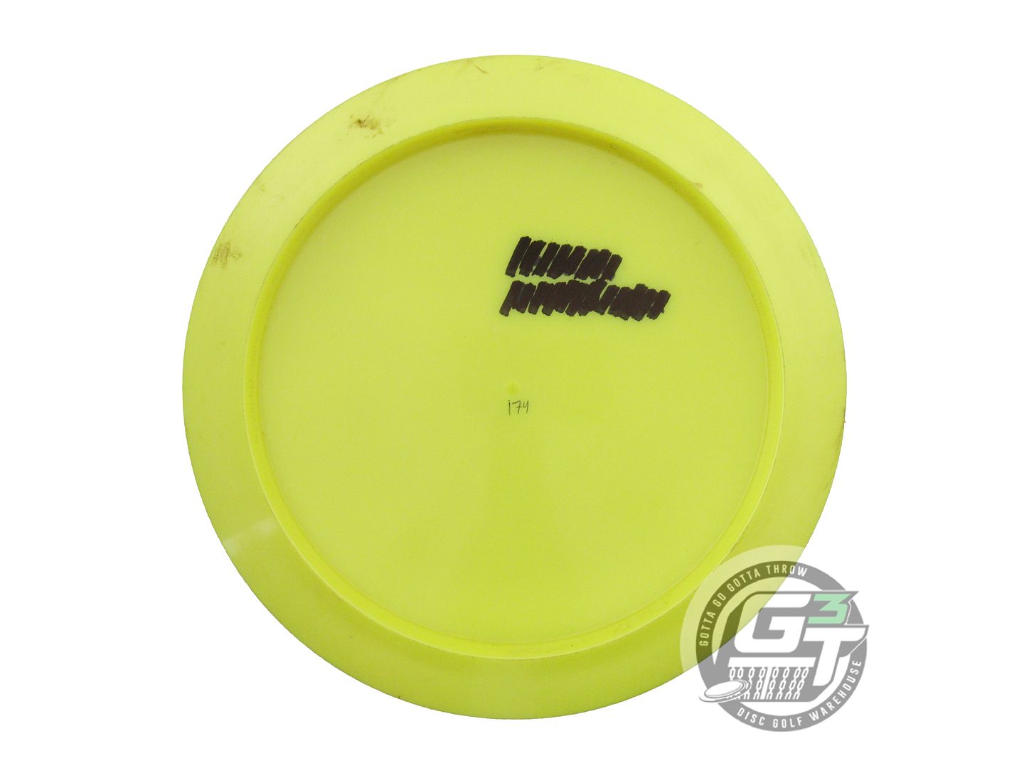USED Discraft Big Z Zeus 174g Yellow Wiped Stamp Distance Driver Golf Disc
