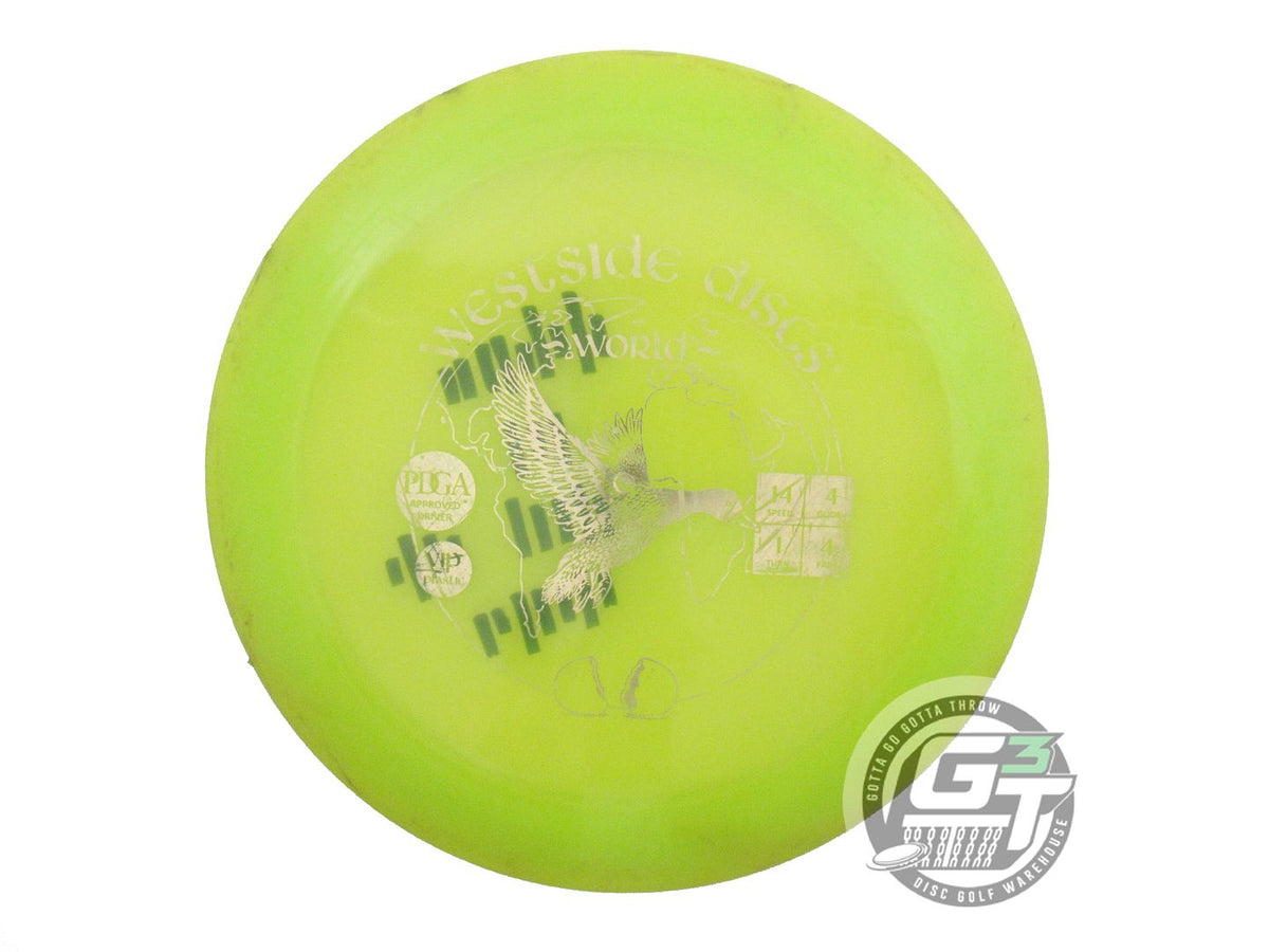 USED Westside Discs VIP World 169g Yellow Gold Foil Distance Driver Golf Disc