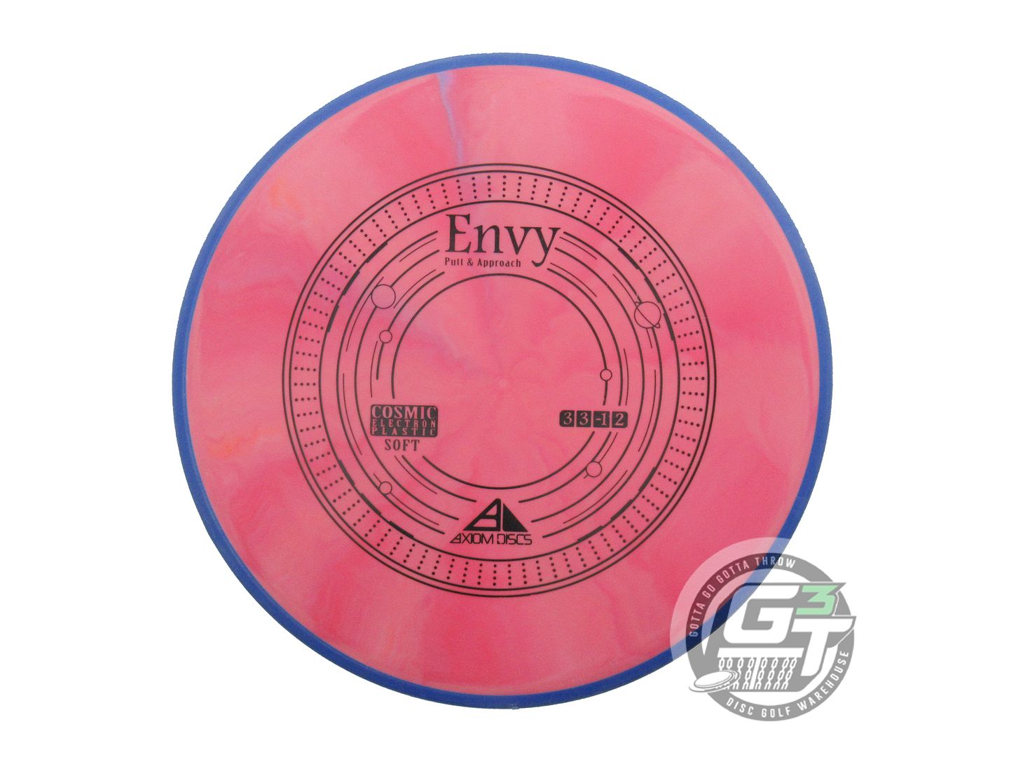USED Axiom Discs Cosmic Electron Soft Envy 174g Pink Blue Rim Putter Golf Disc