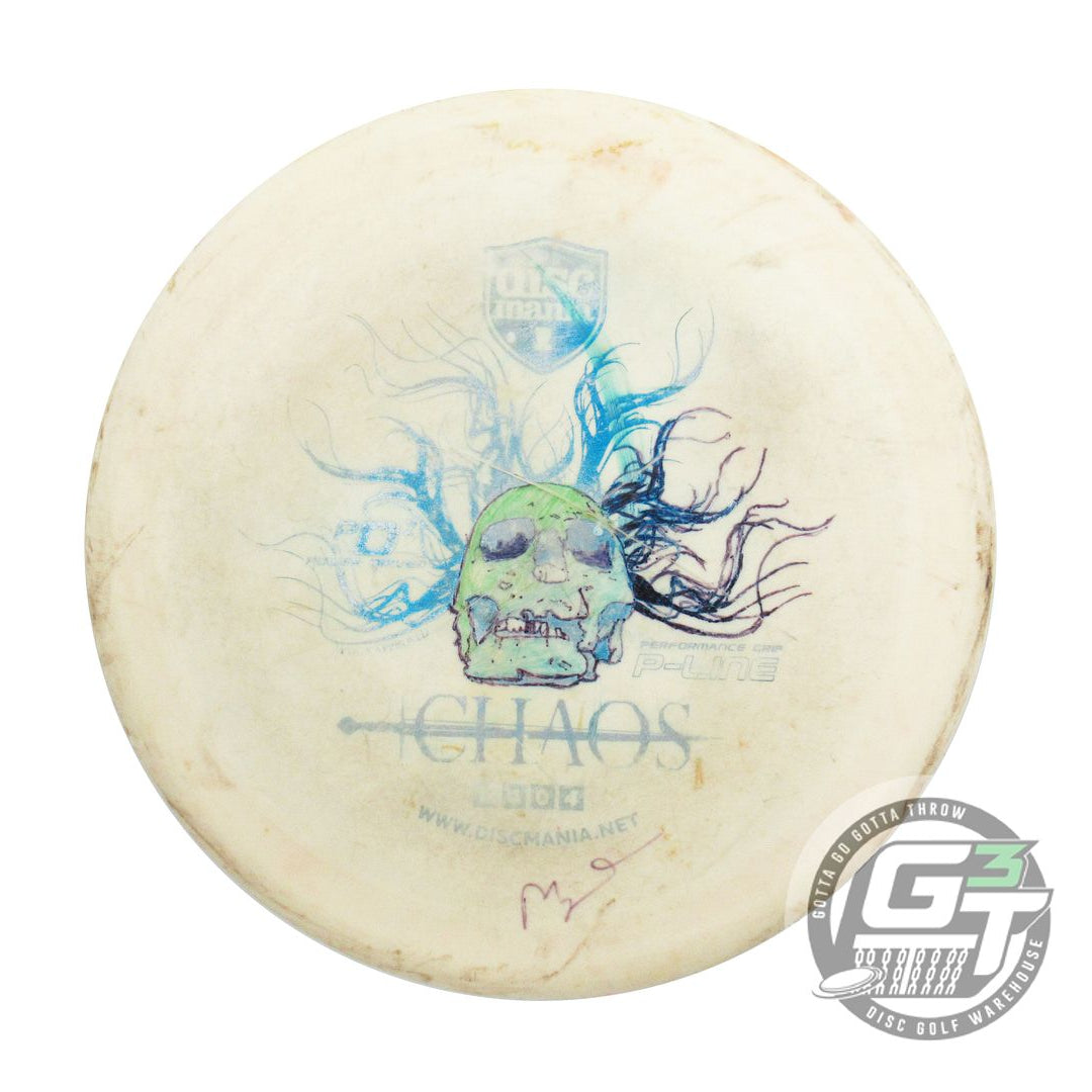 USED DiscMania P-Line PD2 Chaos 176g White Blue Foil Distance Driver Golf Disc