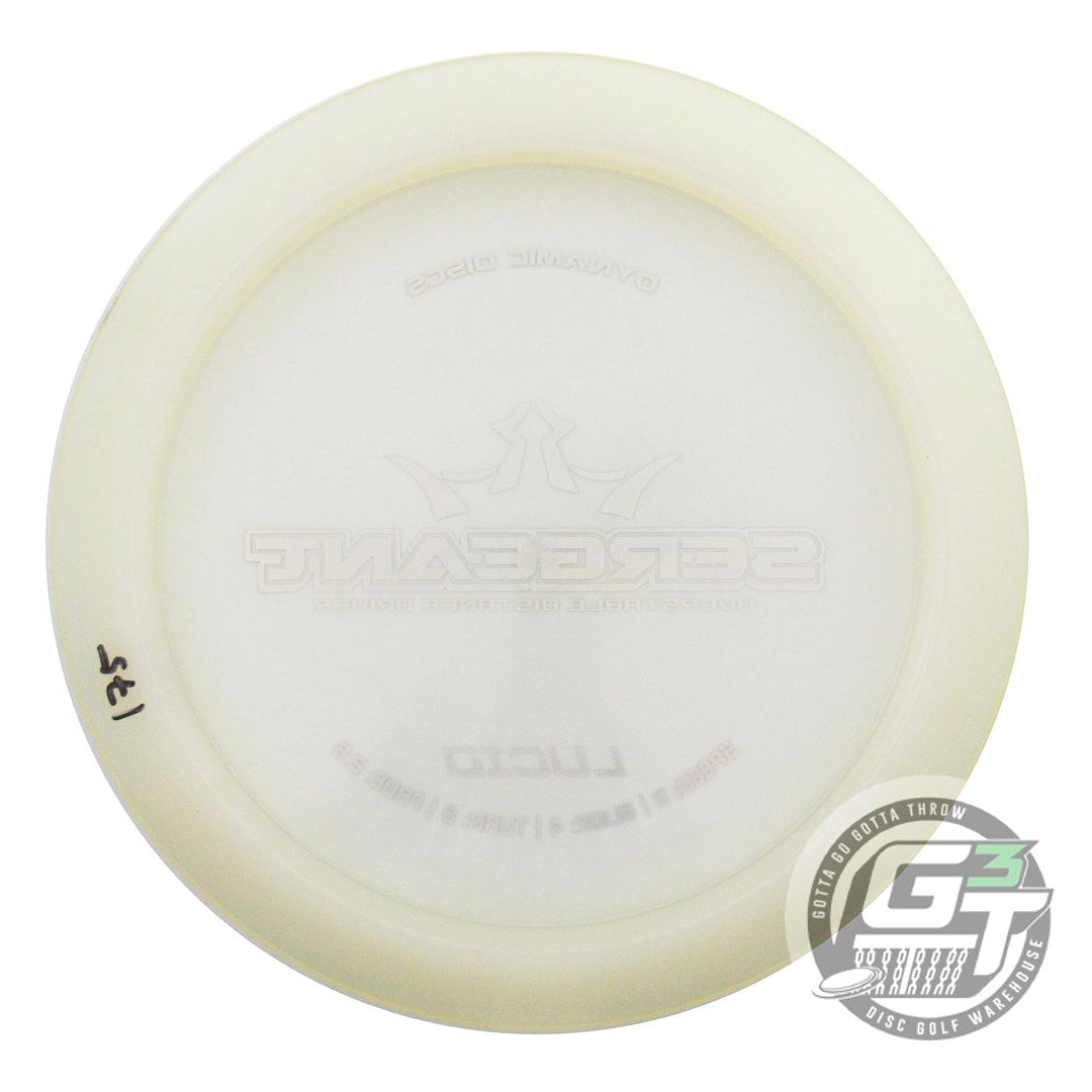 USED Dynamic Discs Lucid Sergeant 174g Clear Gold Holo Foil Driver Golf Disc