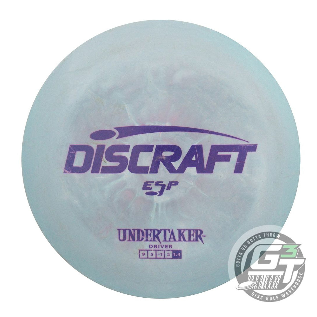 USED Discraft ESP Undertaker 175g Teal Purple Stamp Distance Driver Golf Disc