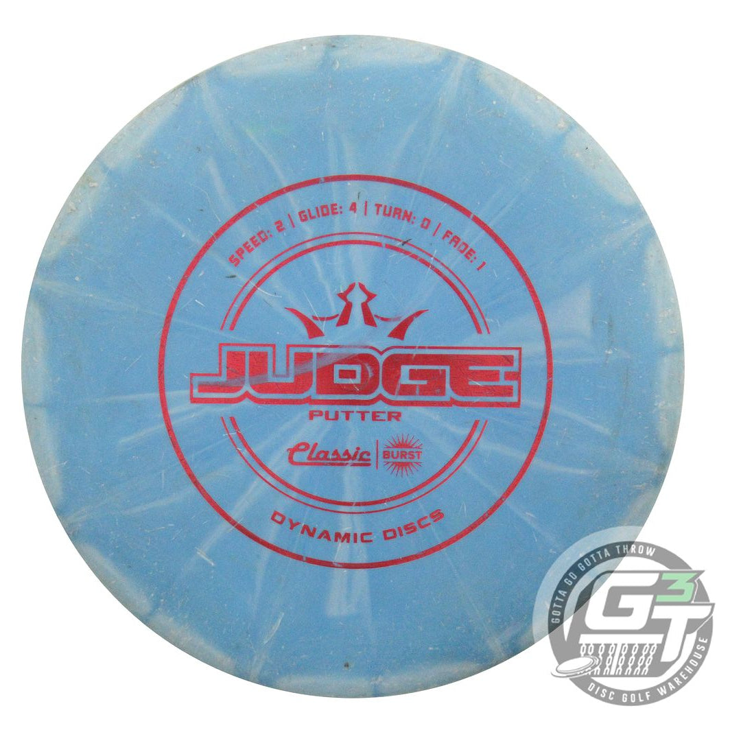 USED Dynamic Discs Classic Hard Burst Judge 174g Blue Red Foil Putter Golf Disc
