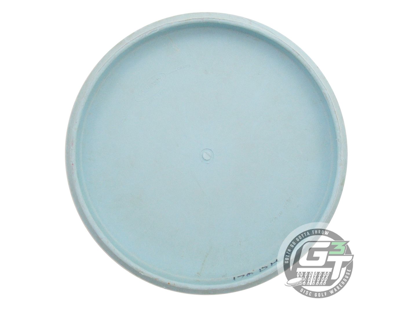 USED Gateway Nylon Rubber Alloy Devil Hawk 170g Sky Blue Flag Foil Putter Disc