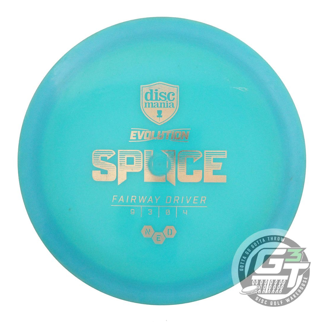 USED DiscMania Neo Splice 176g Teal Gold Foil Fairway Driver Golf Disc
