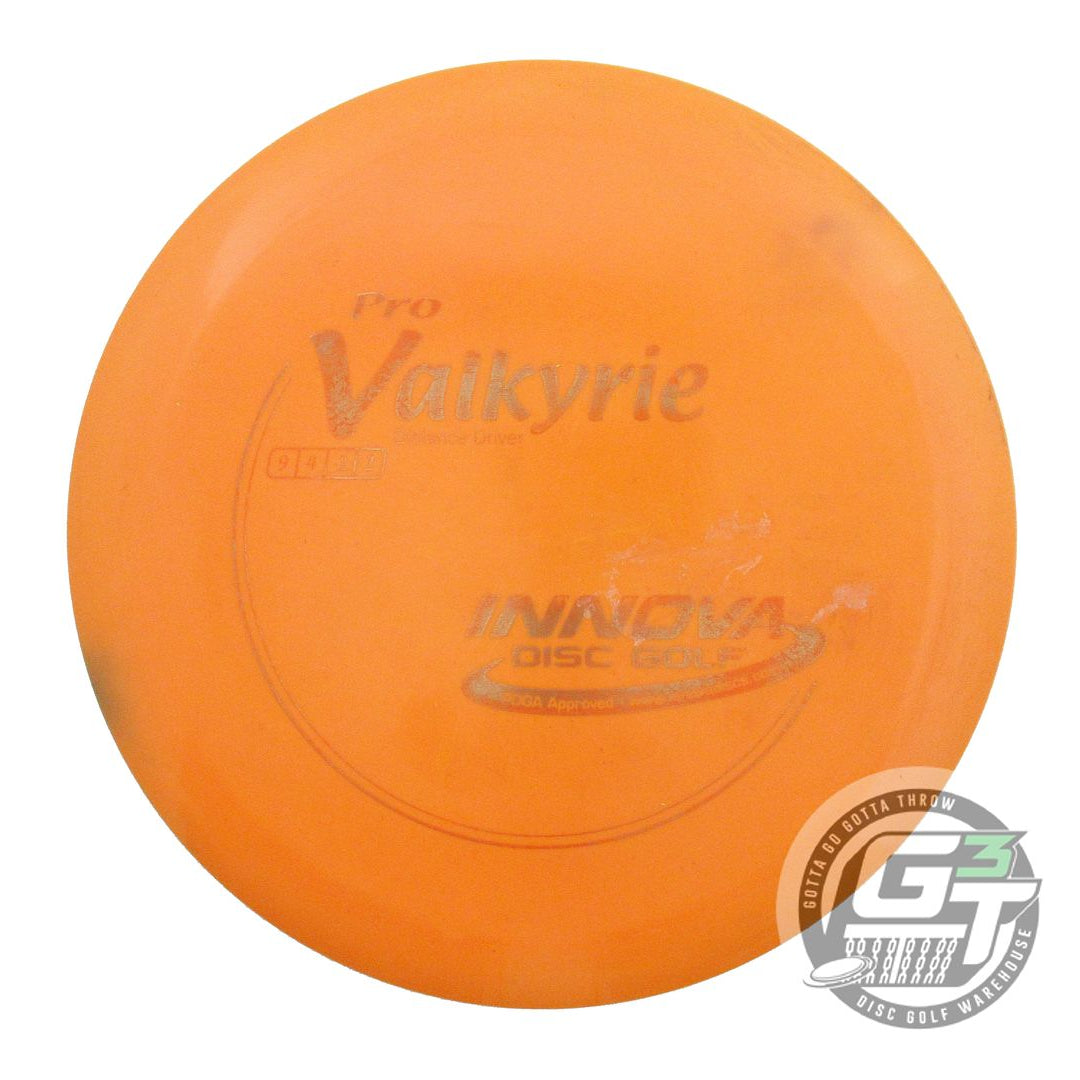 USED Innova Pro Valkyrie 168g Orange Gold Foil Distance Driver Golf Disc