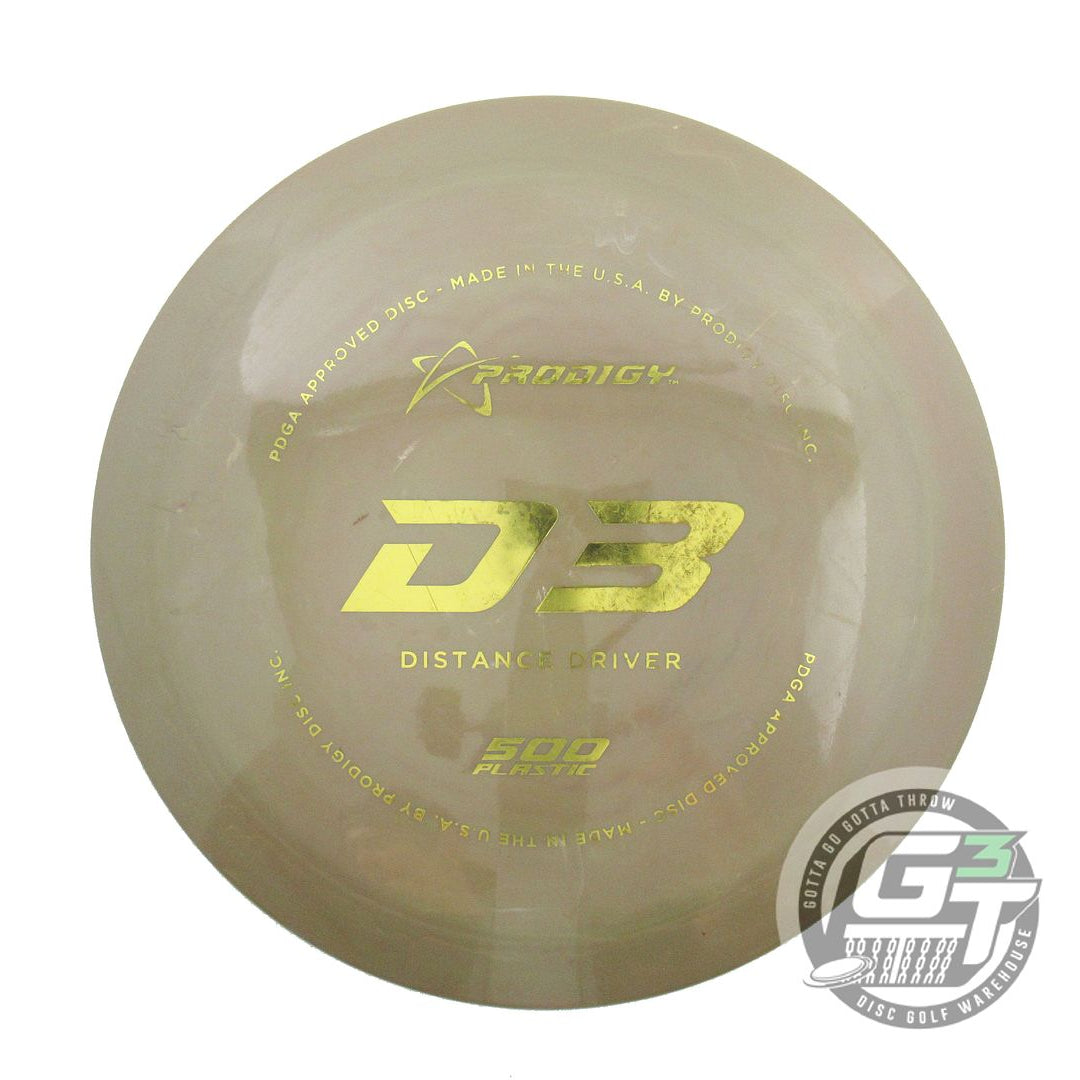 USED Prodigy Discs 500 D3 173g Bronze Gold Foil Distance Driver Golf Disc