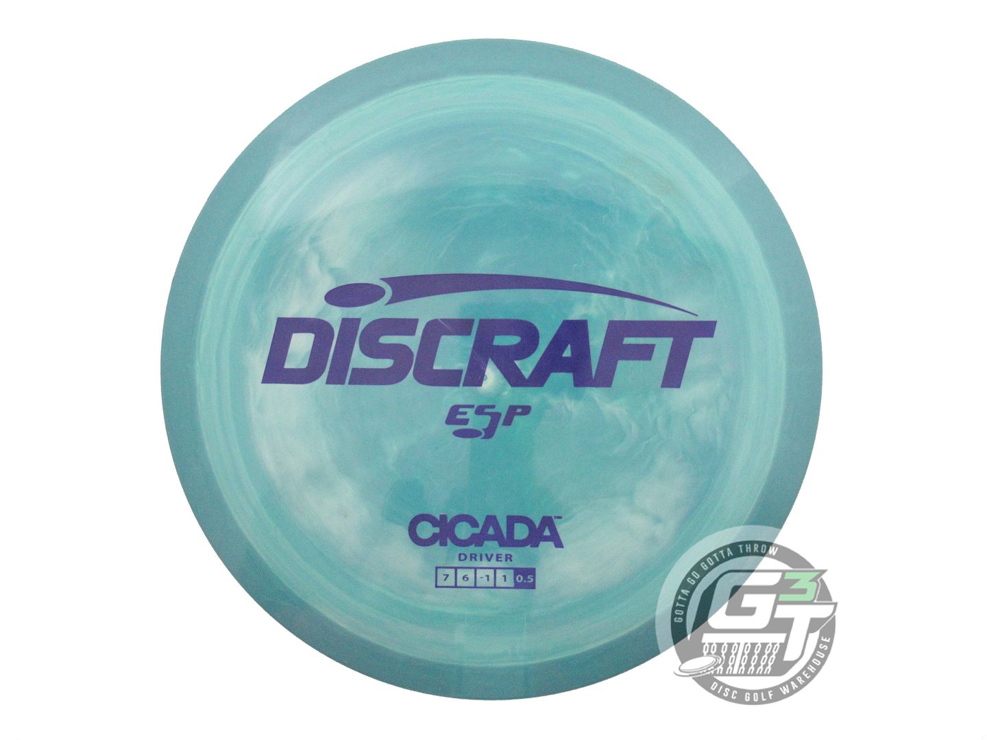 USED Discraft ESP Cicada 170g Blue-Green Purple Stamp Fairway Driver Golf Disc