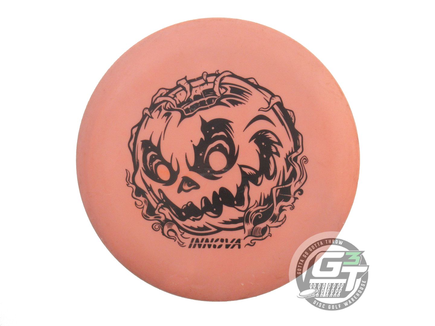USED Innova HALLOWEEN Color Glow Nexus Aviar 176g Orange Black Stamp Putter Disc