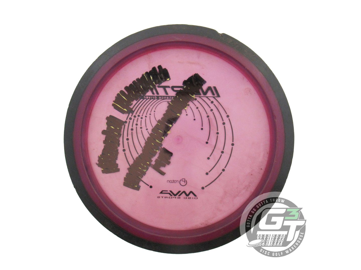 USED MVP Disc Sports Proton Inertia 173g Purple RIM GOUGE Distance Driver Disc