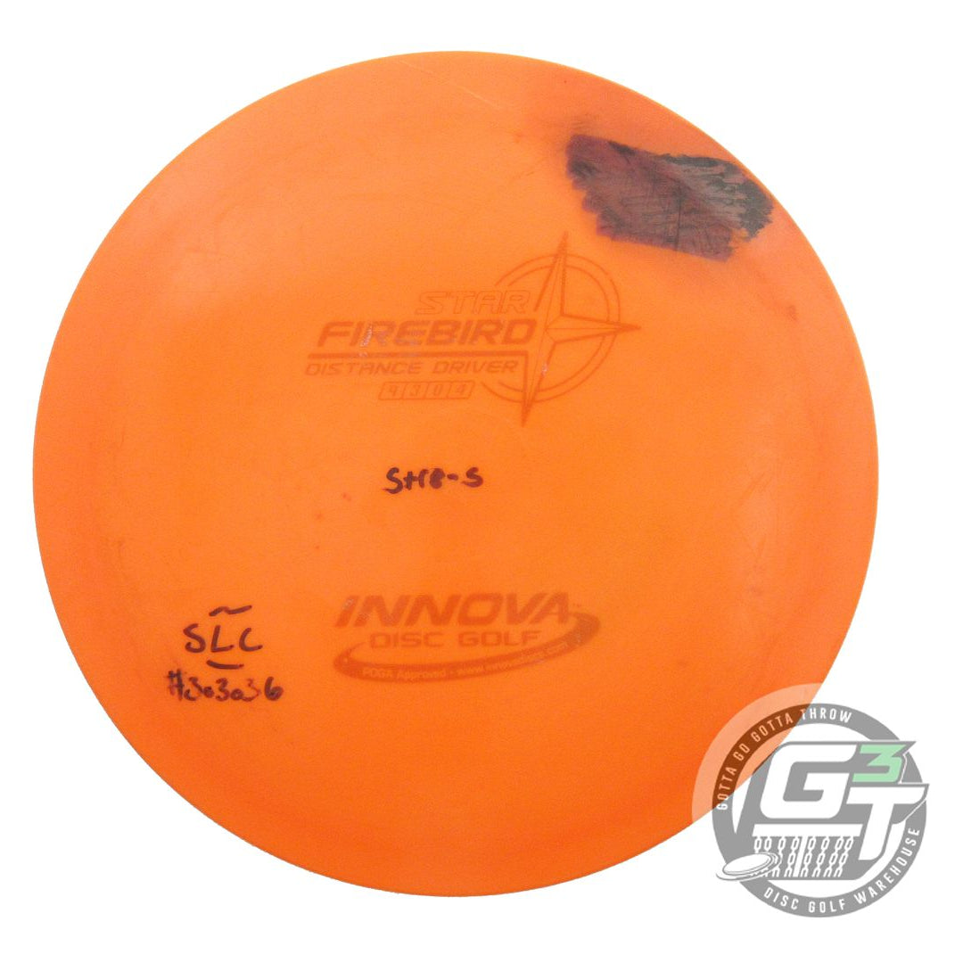 USED Innova Star Firebird 175g Orange Wiped Stamp Distance Driver Golf Disc