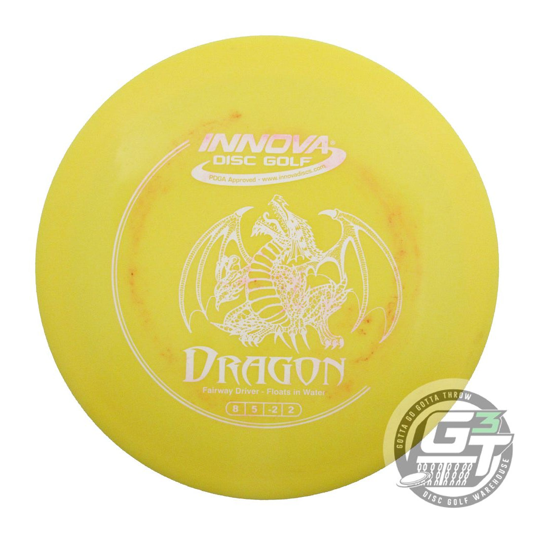 USED Innova DX Dragon 158g Yellow White Stamp Distance Driver Golf Disc