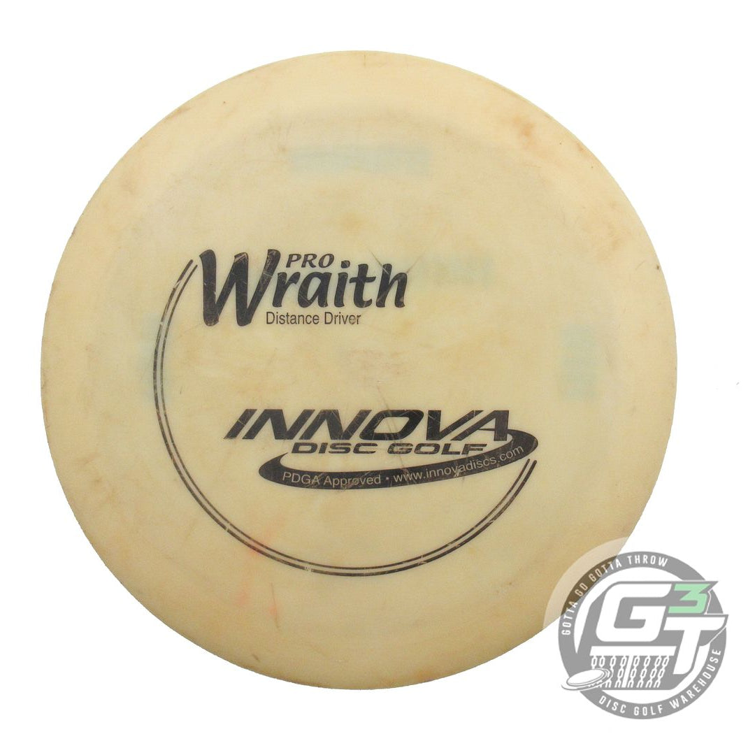 USED Innova Pro Wraith 175g Ivory Black Stamp PFN Distance Driver Golf Disc