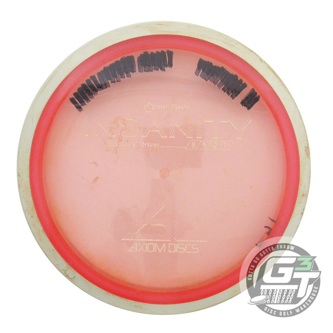 USED Axiom Discs Proton Insanity 175g Pink White Rim Distance Driver Golf Disc