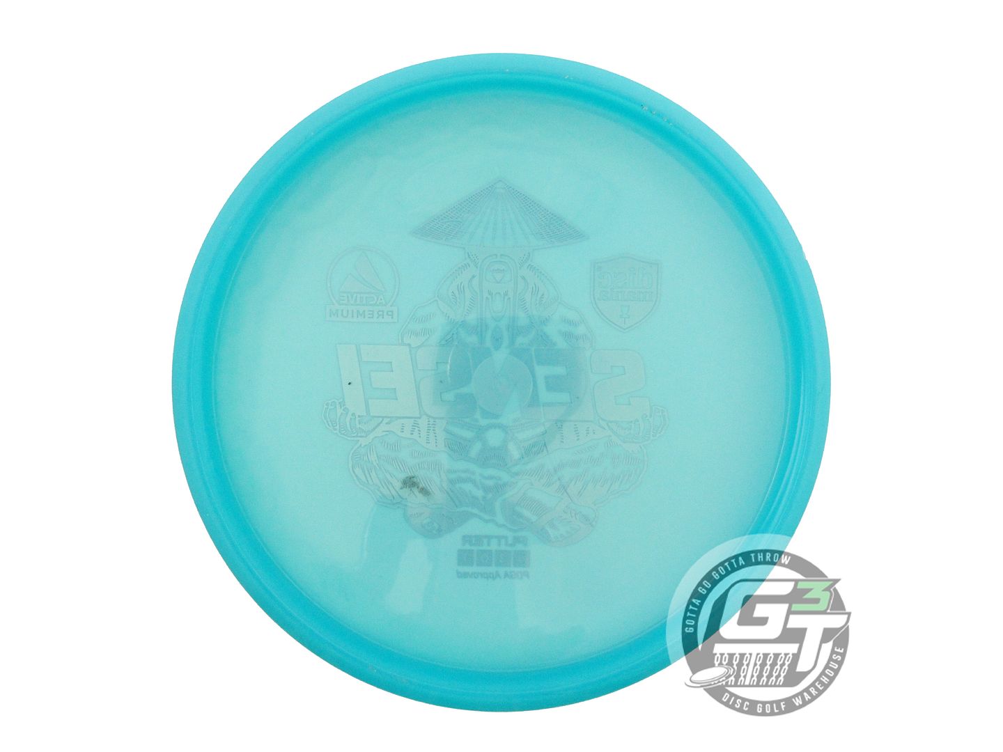 USED DiscMania Active Premium Sensei 175g Teal Blue Foil Putter Golf Disc