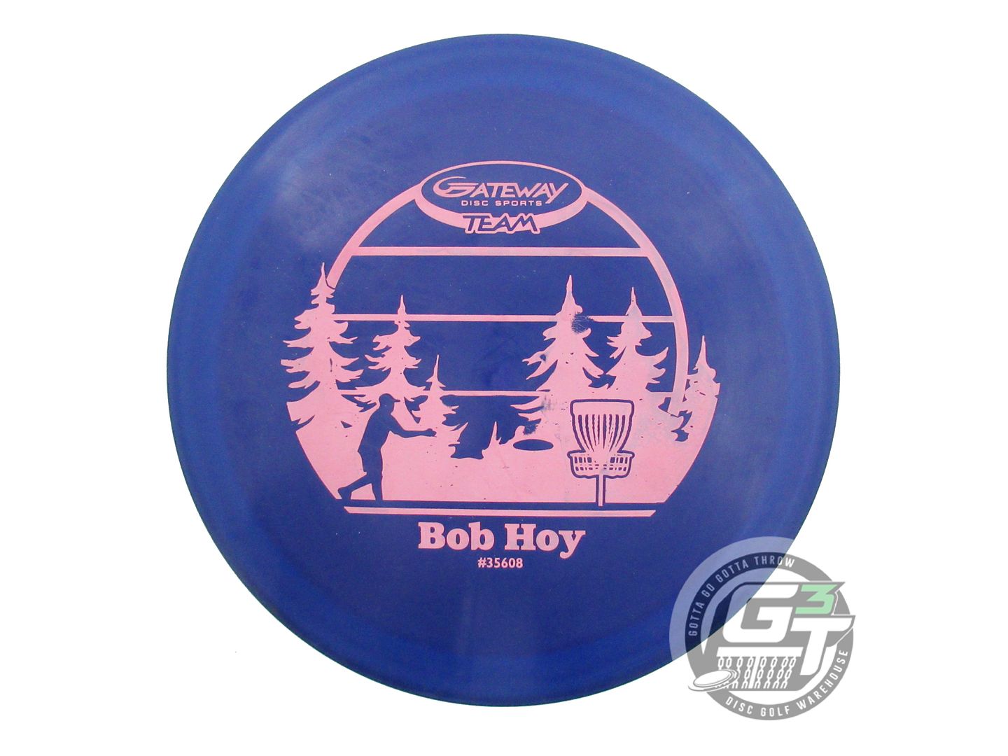 USED Gateway Cobalt Illusion 177g Blue Pink Stamp Distance Driver Golf Disc