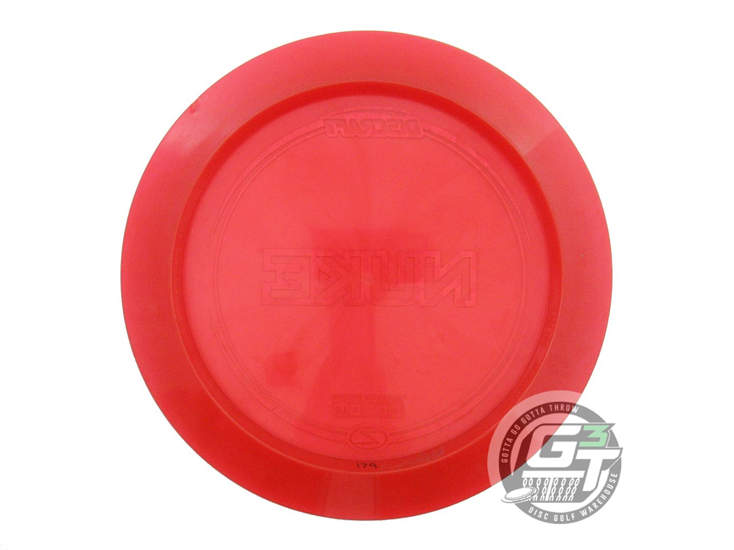 USED Discraft Z Nuke 179g Red Silver Shatter Foil Distance Driver Golf Disc
