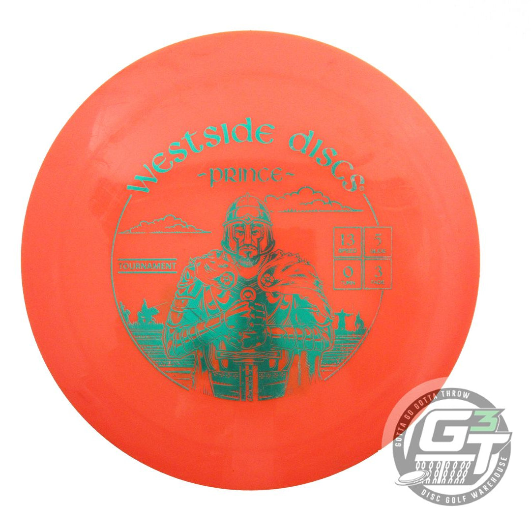 USED Westside Discs Tournament Prince 174g Orange Green Foil Driver Golf Disc