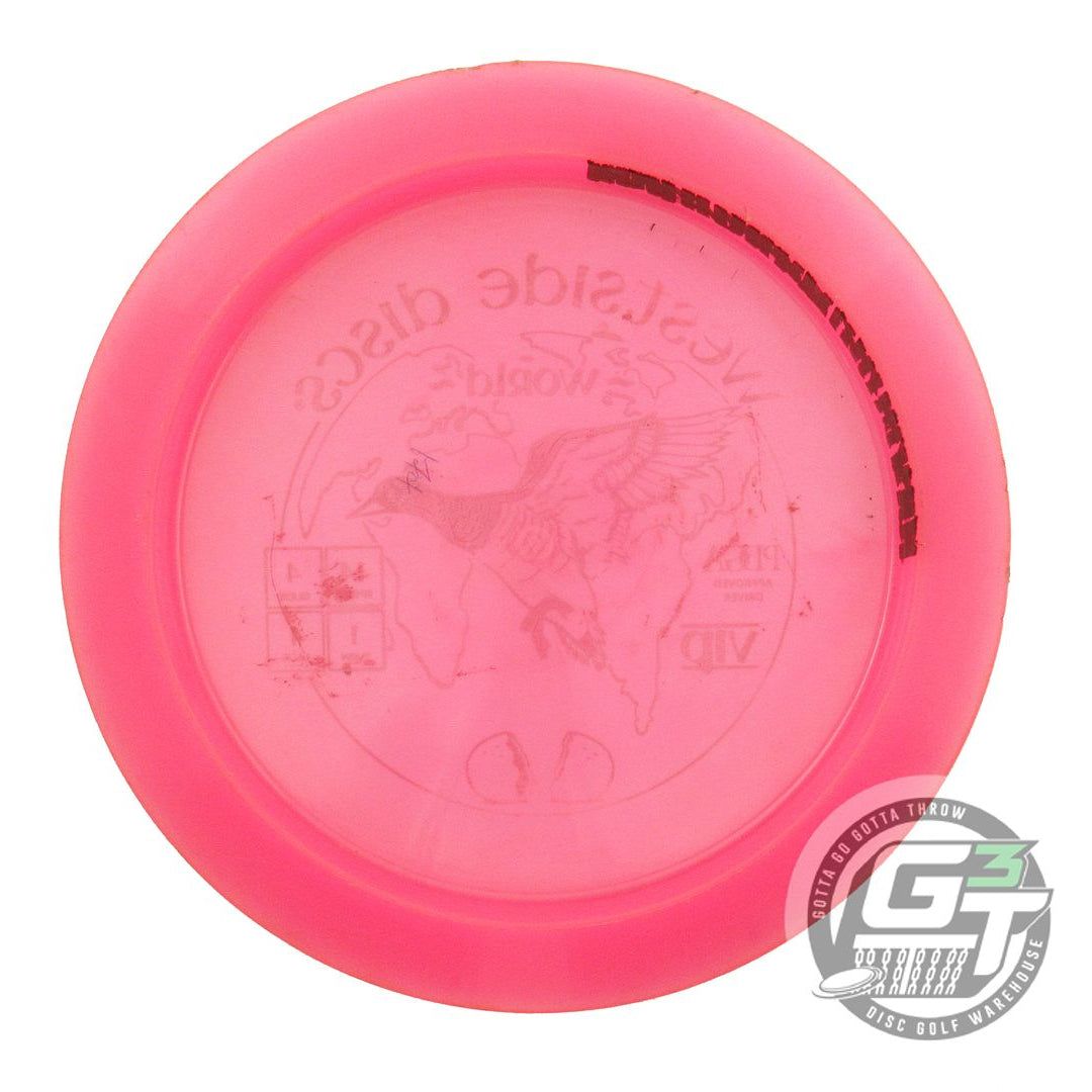 USED Westside Discs VIP World 174g Pink Green Foil Distance Driver Golf Disc