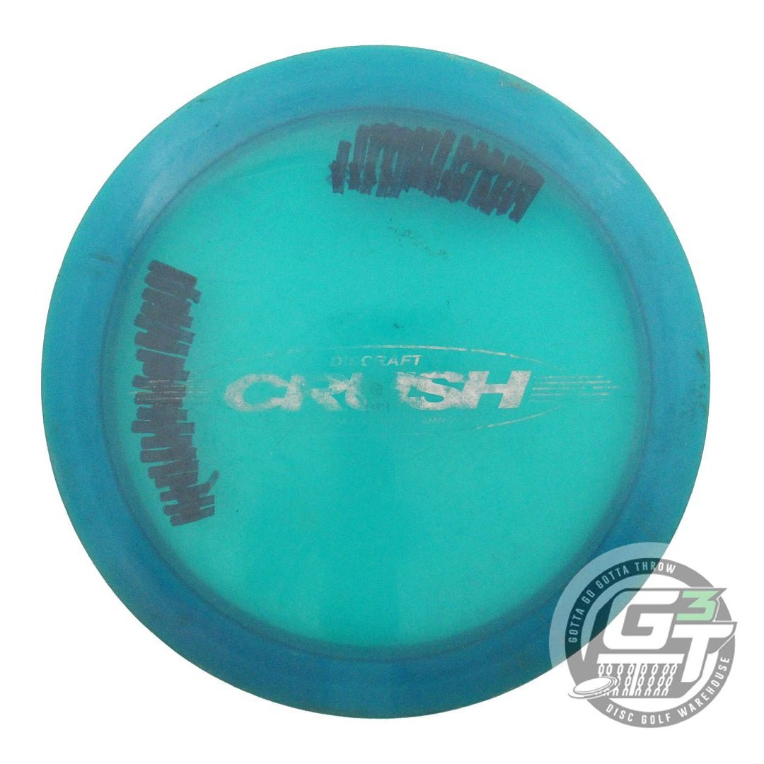 USED Discraft Elite Z Crush 174g Teal Silver Holo Foil Distance Driver Golf Disc