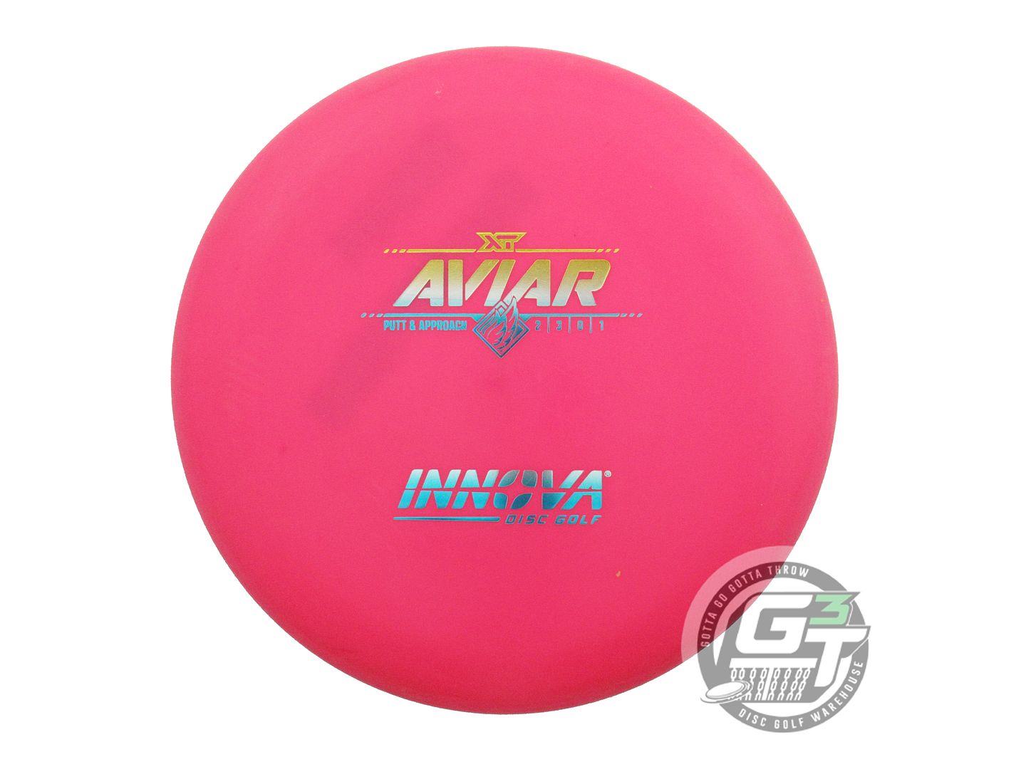 USED Innova XT Aviar 137g Pink Sunrise Foil Putter Golf Disc