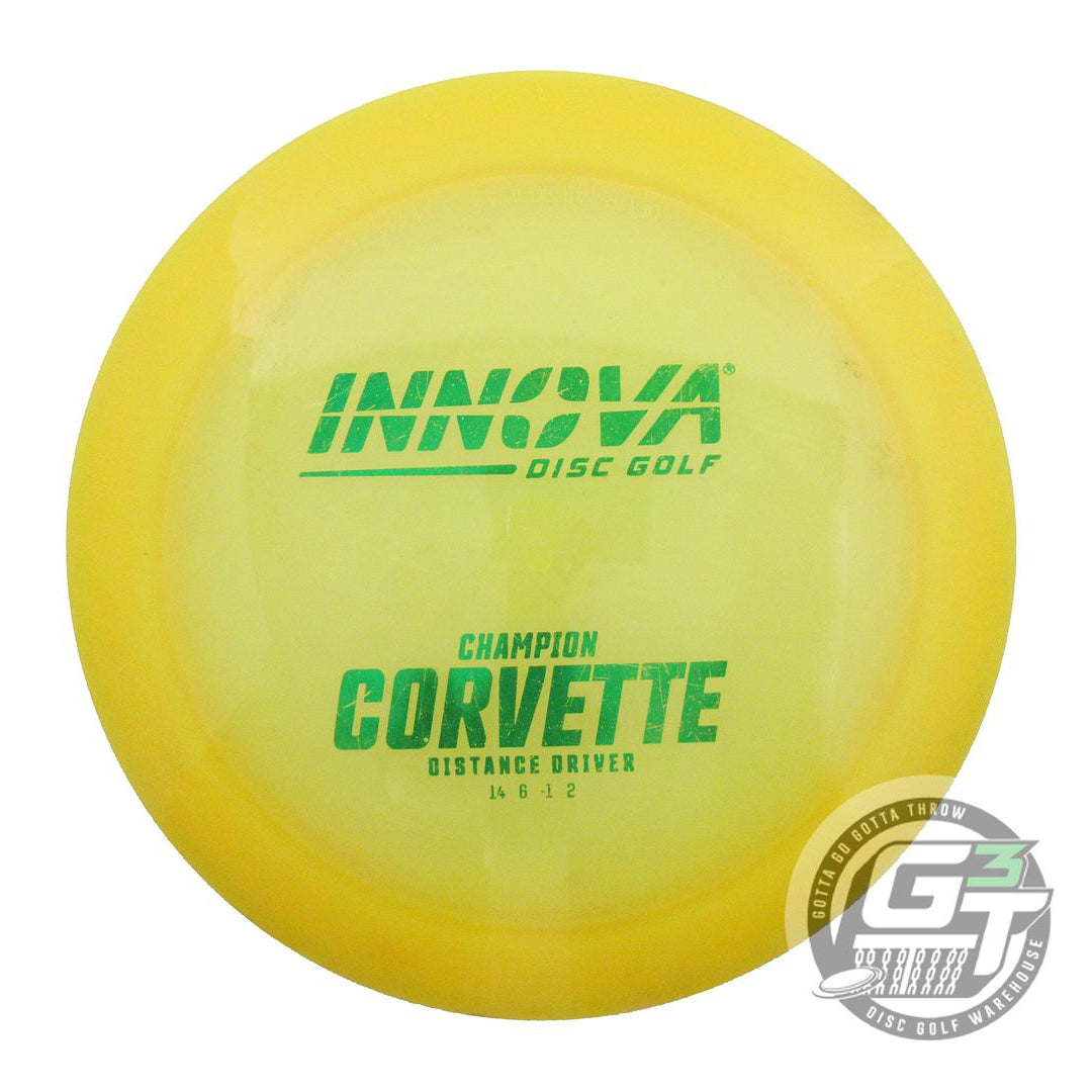USED Innova Champion Corvette 175g Yellow Green Foil Distance Driver Golf Disc