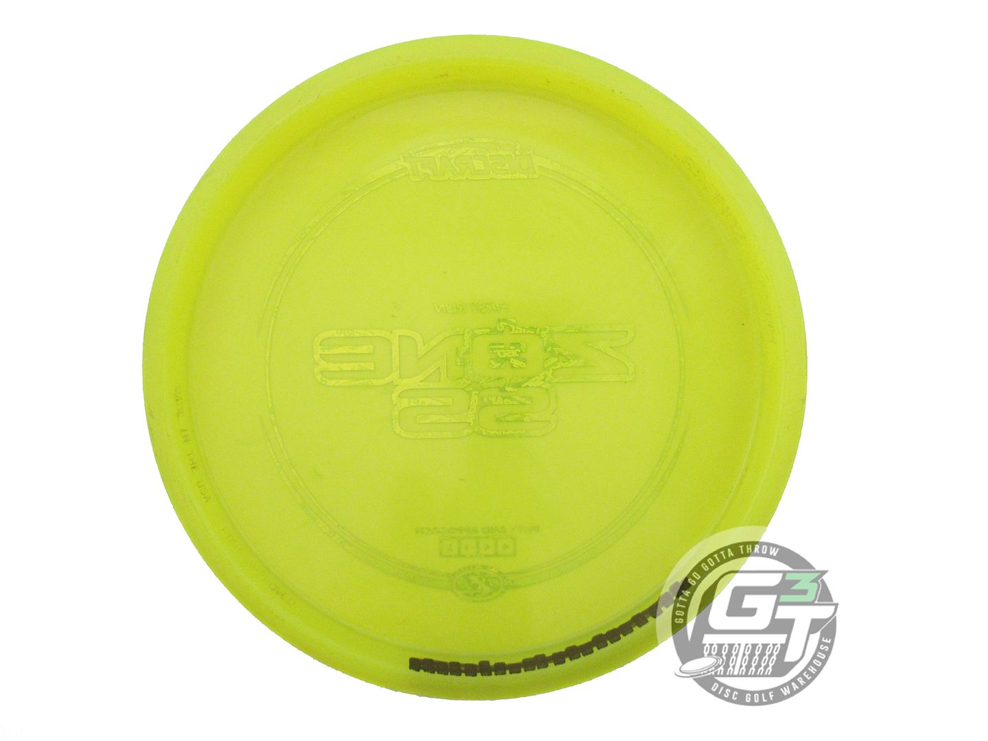 USED Discraft FIRST RUN Z Zone SS 176g Yellow Holo Logo Foil Putter Golf Disc