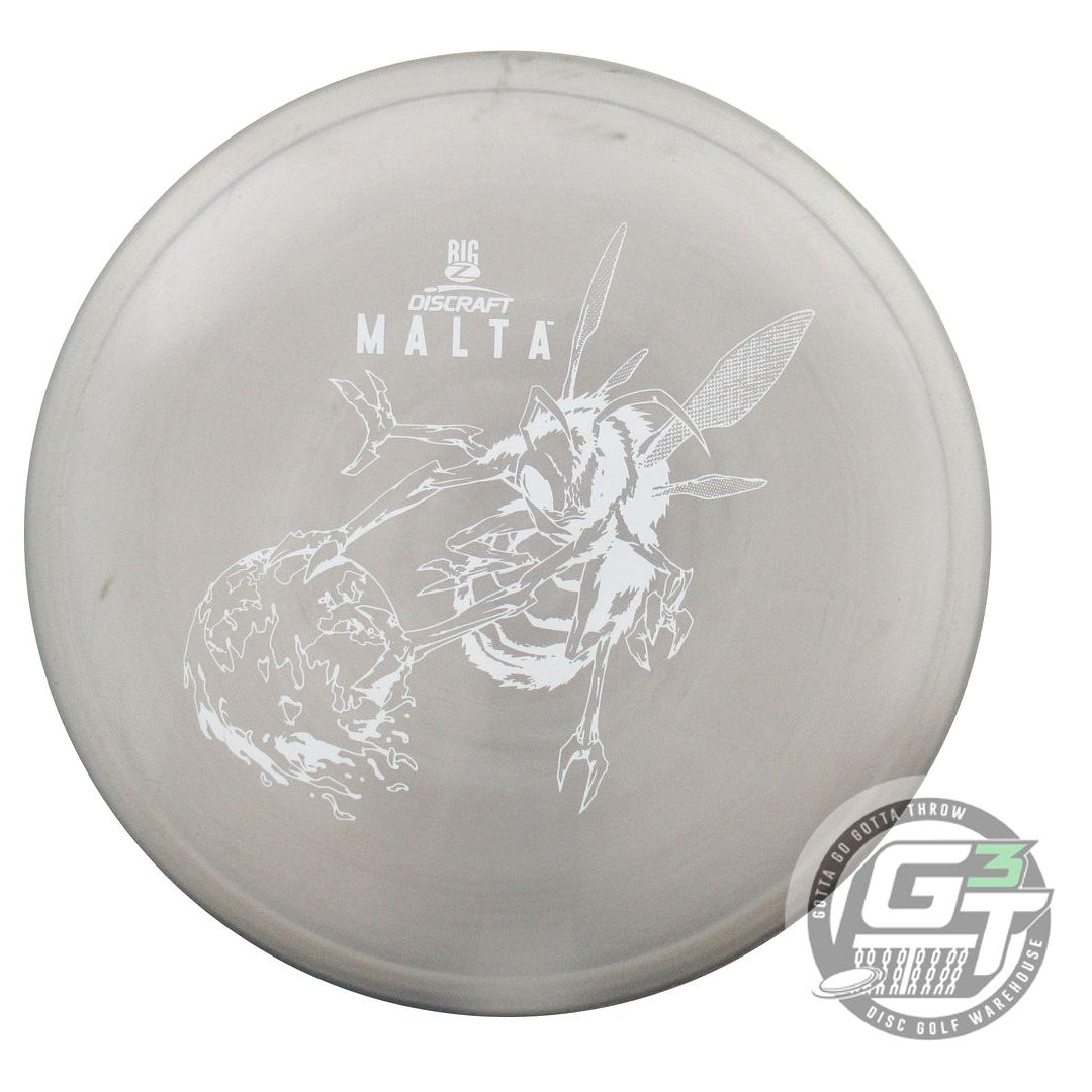 USED Discraft Big Z Malta 173g Gray White Stamp Midrange Golf Disc