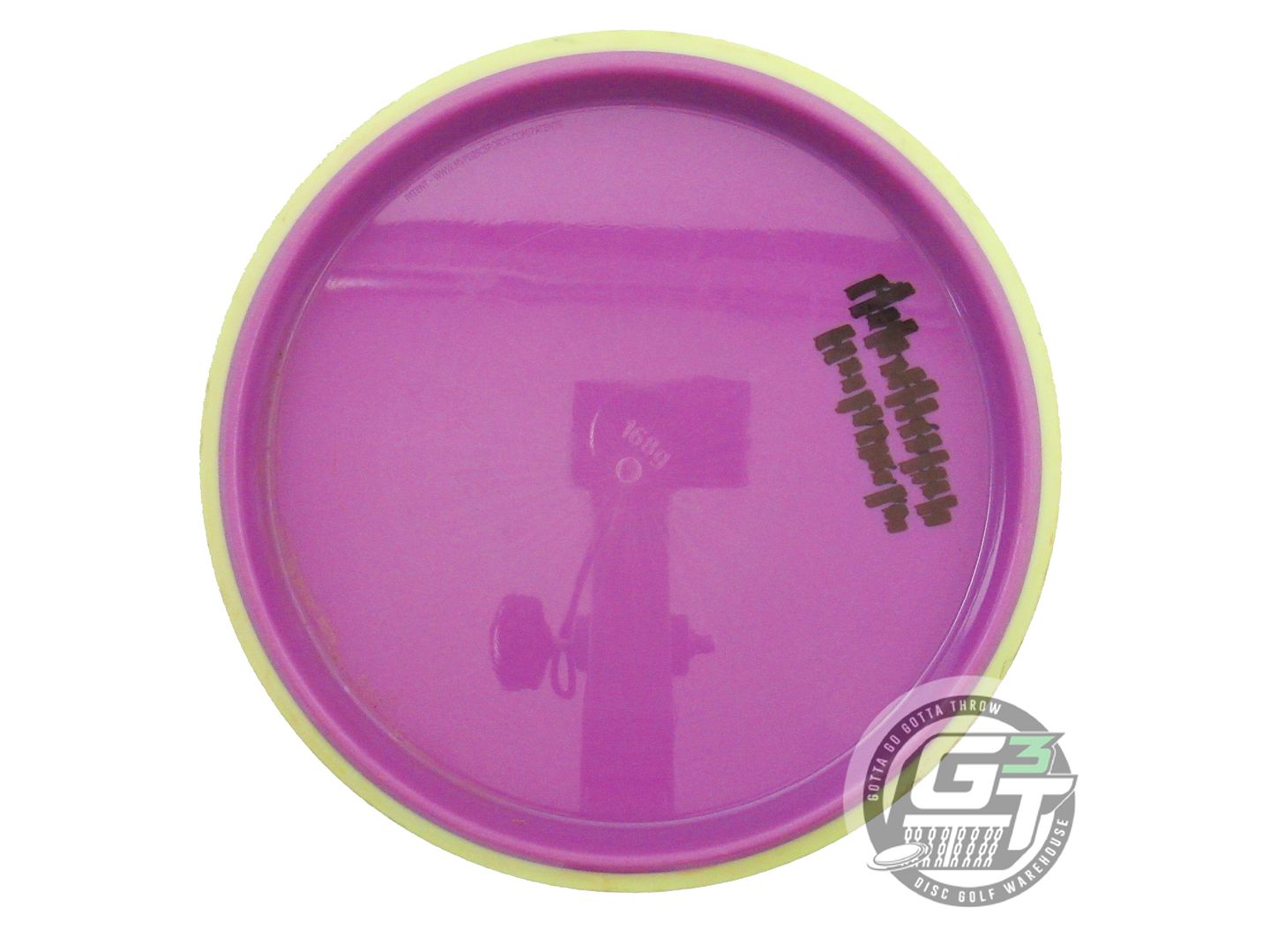 USED Axiom Discs Neutron Hex 168g Purple Yellow Rim Midrange Golf Disc